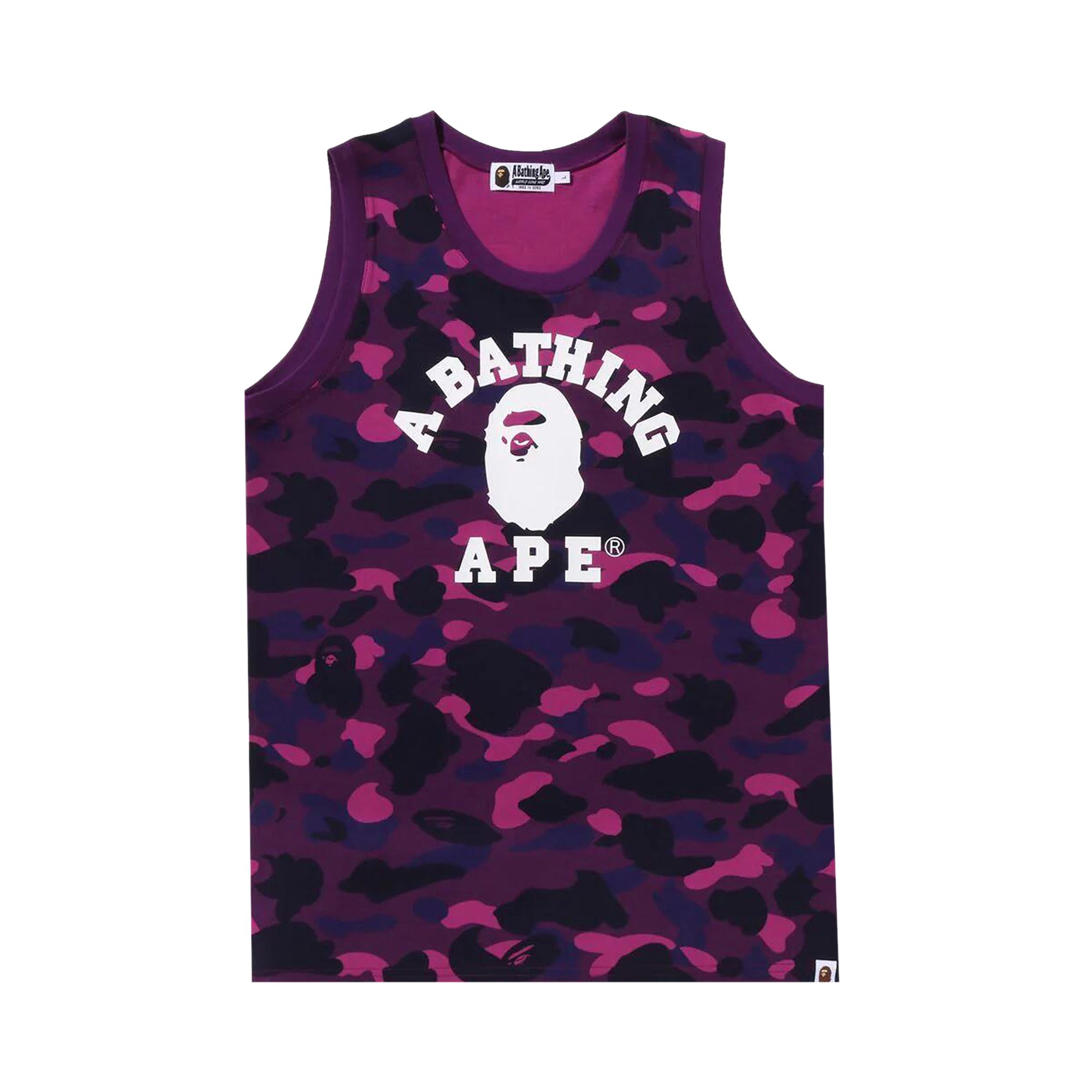 BAPE Color Camo College Tank Top 'Purple' | Men's Size XL
