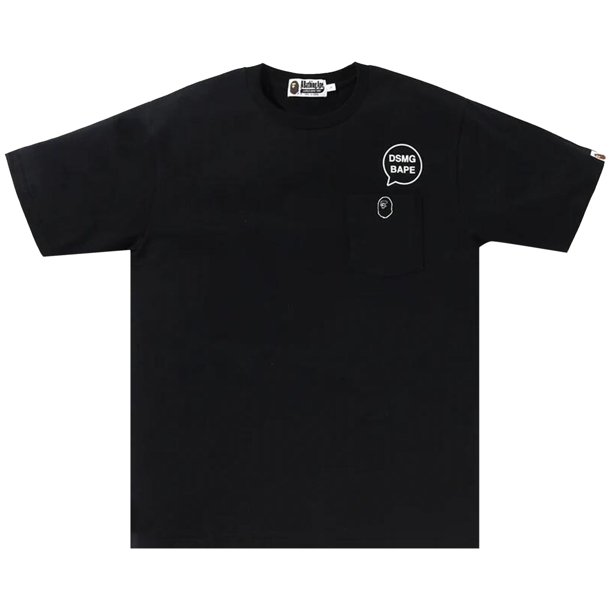 Pre-owned Bape X Dmsg Pocket Tee 'black'