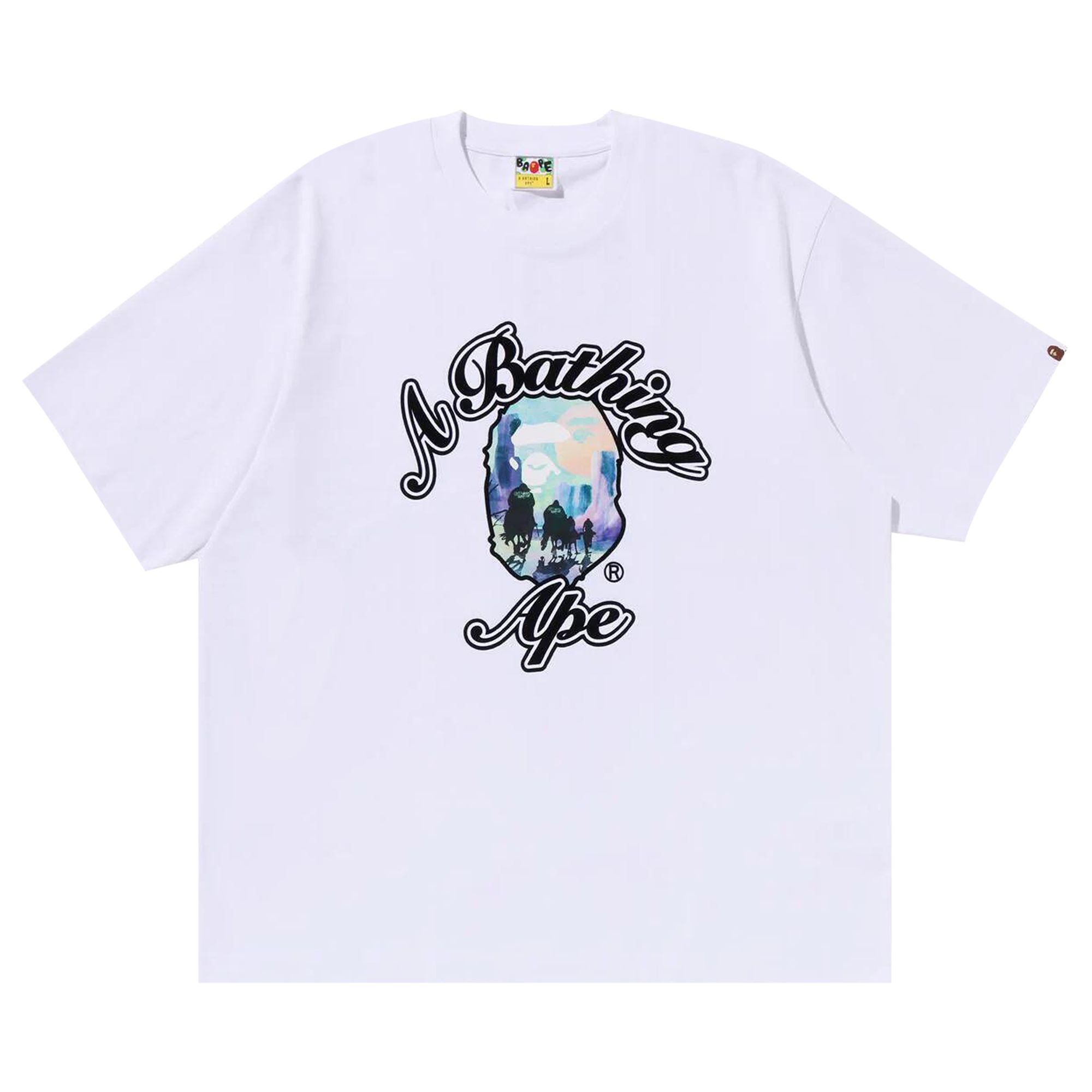 Pre-owned Bape Forbidden Zone Ape Head Tee 'white' | Men's Size M