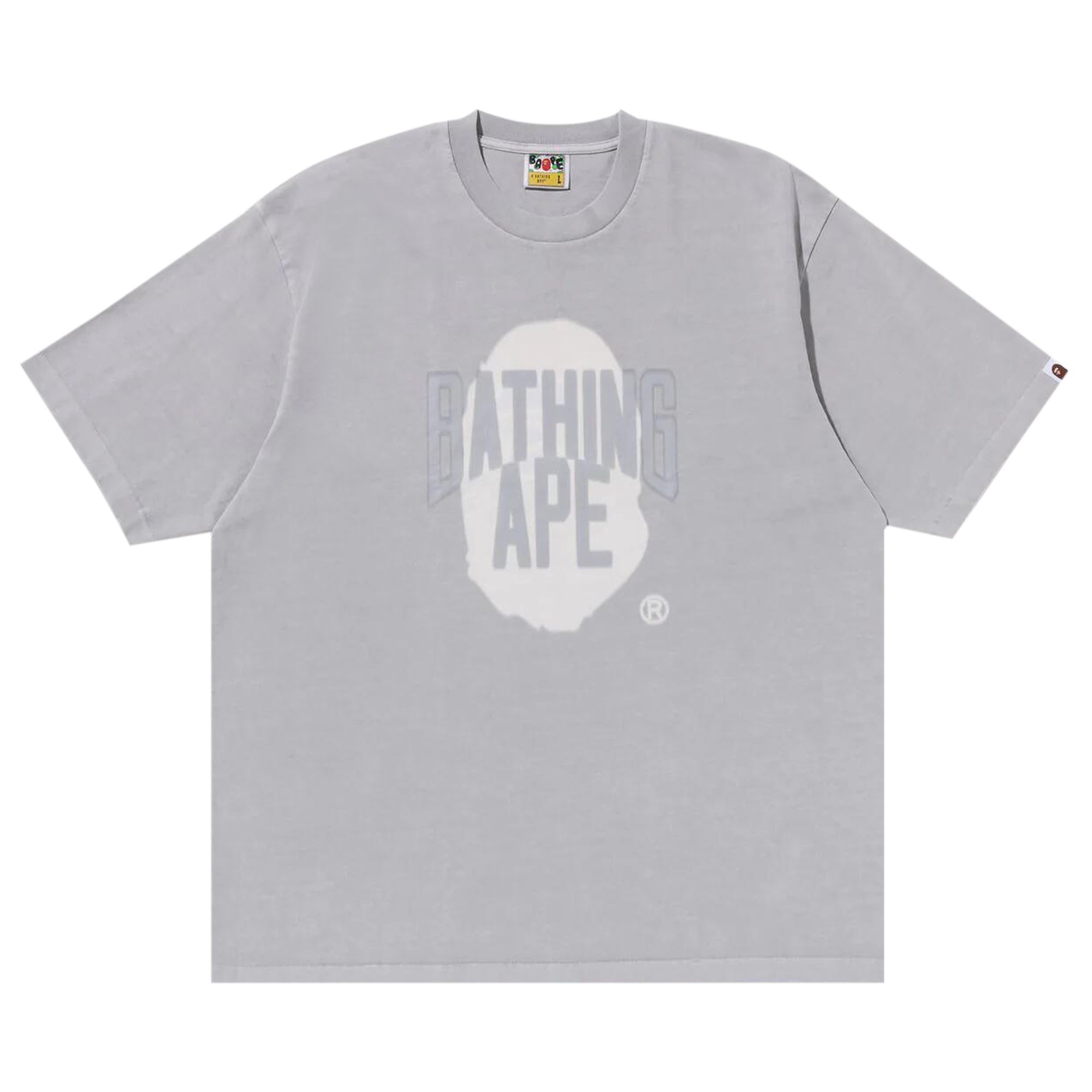 BAPE Blur Graphic Garment Dye Oversized Tee 'Grey' | Men's Size M