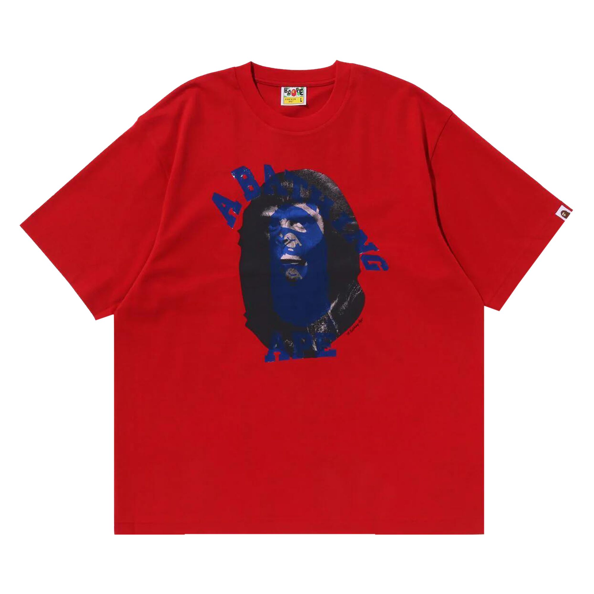 BAPE Ape Head Multi-Print Tee 'Red' | Men's Size M