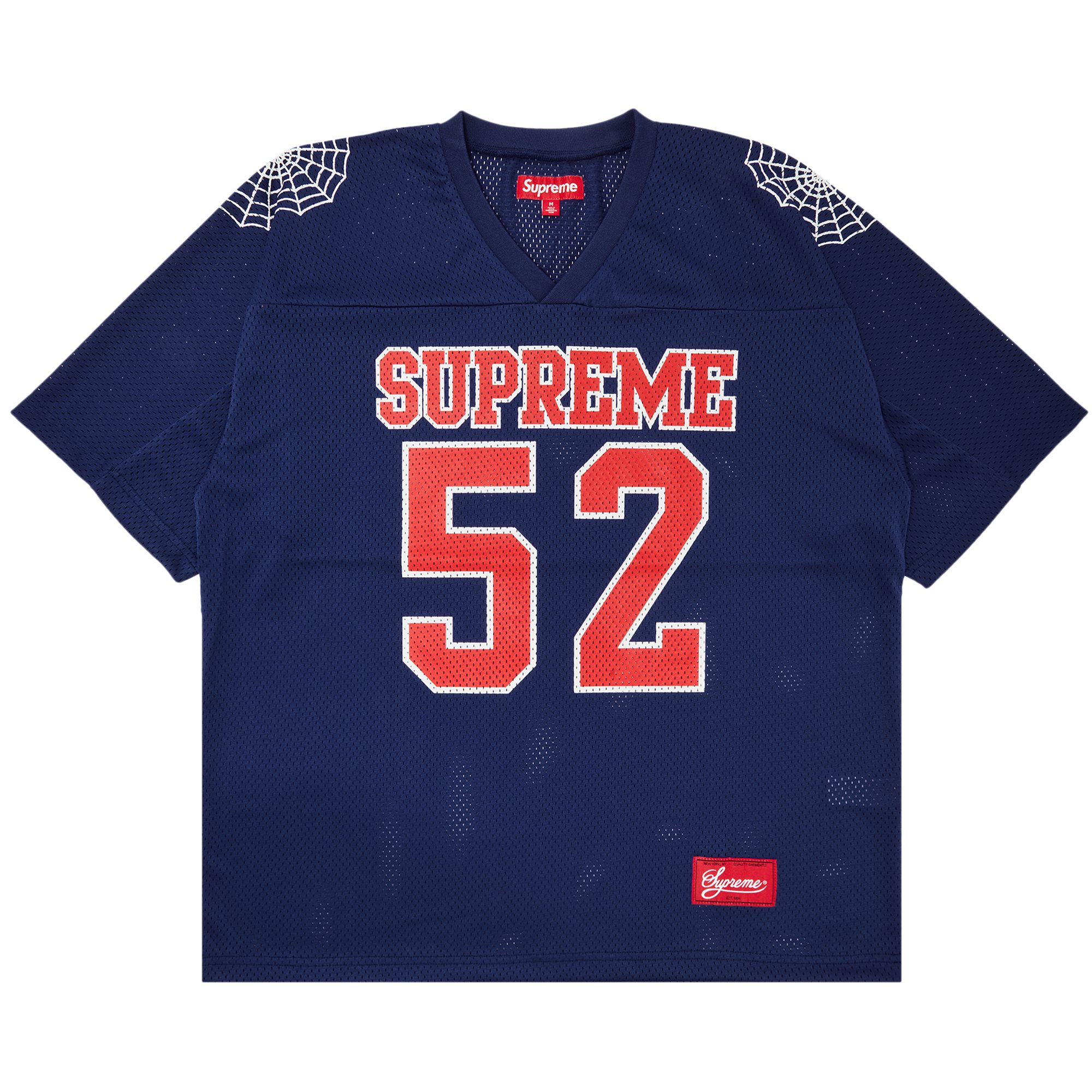 SUPREME SUPREME SPIDERWEB FOOTBALL JERSEY 'NAVY'