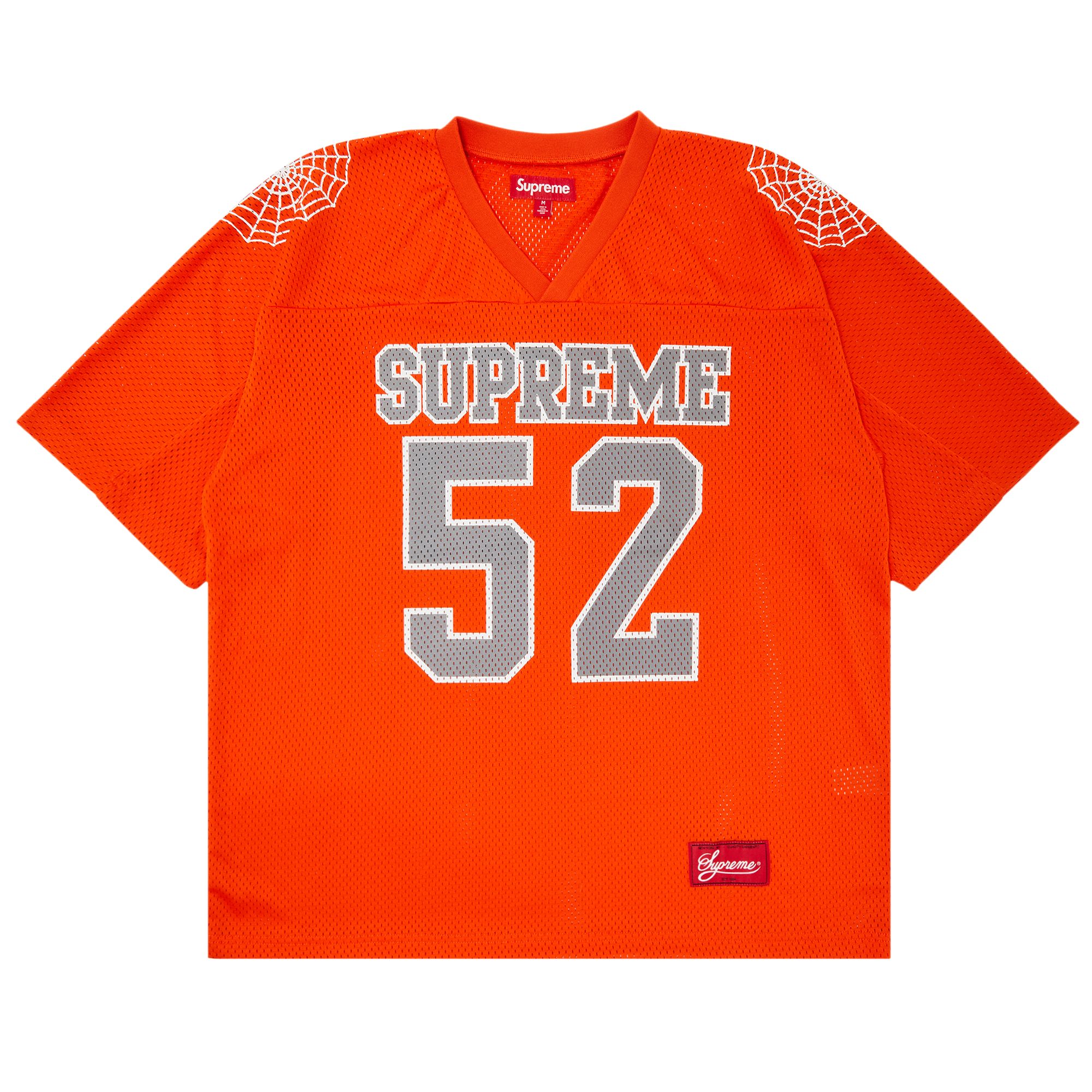 SUPREME SUPREME SPIDERWEB FOOTBALL JERSEY 'ORANGE'