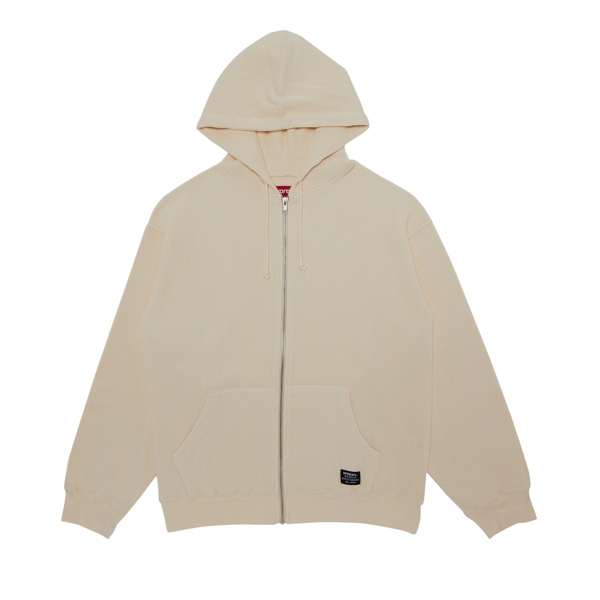 SUPREME SUPREME HOODED ZIP UP THERMAL 'NATURAL'