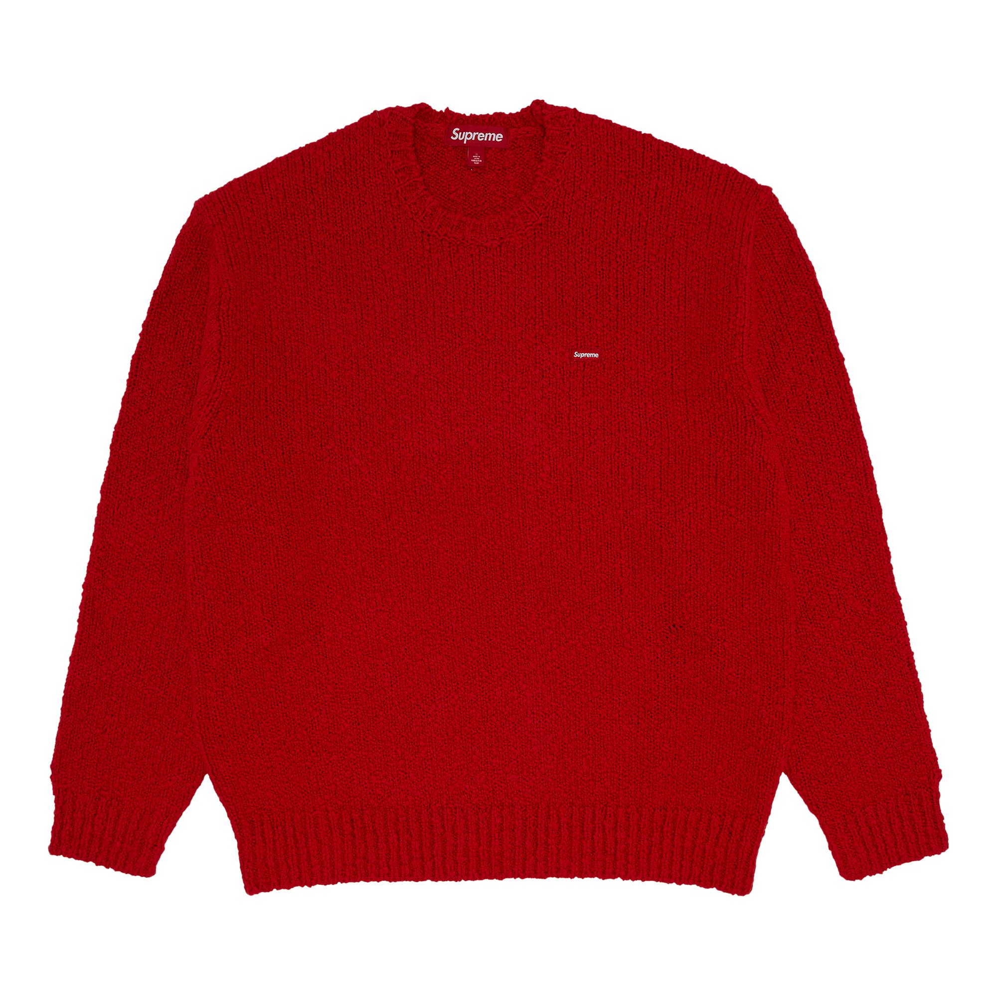 Pre-owned Supreme Bouclé Small Box Sweater 'red' | Men's Size M