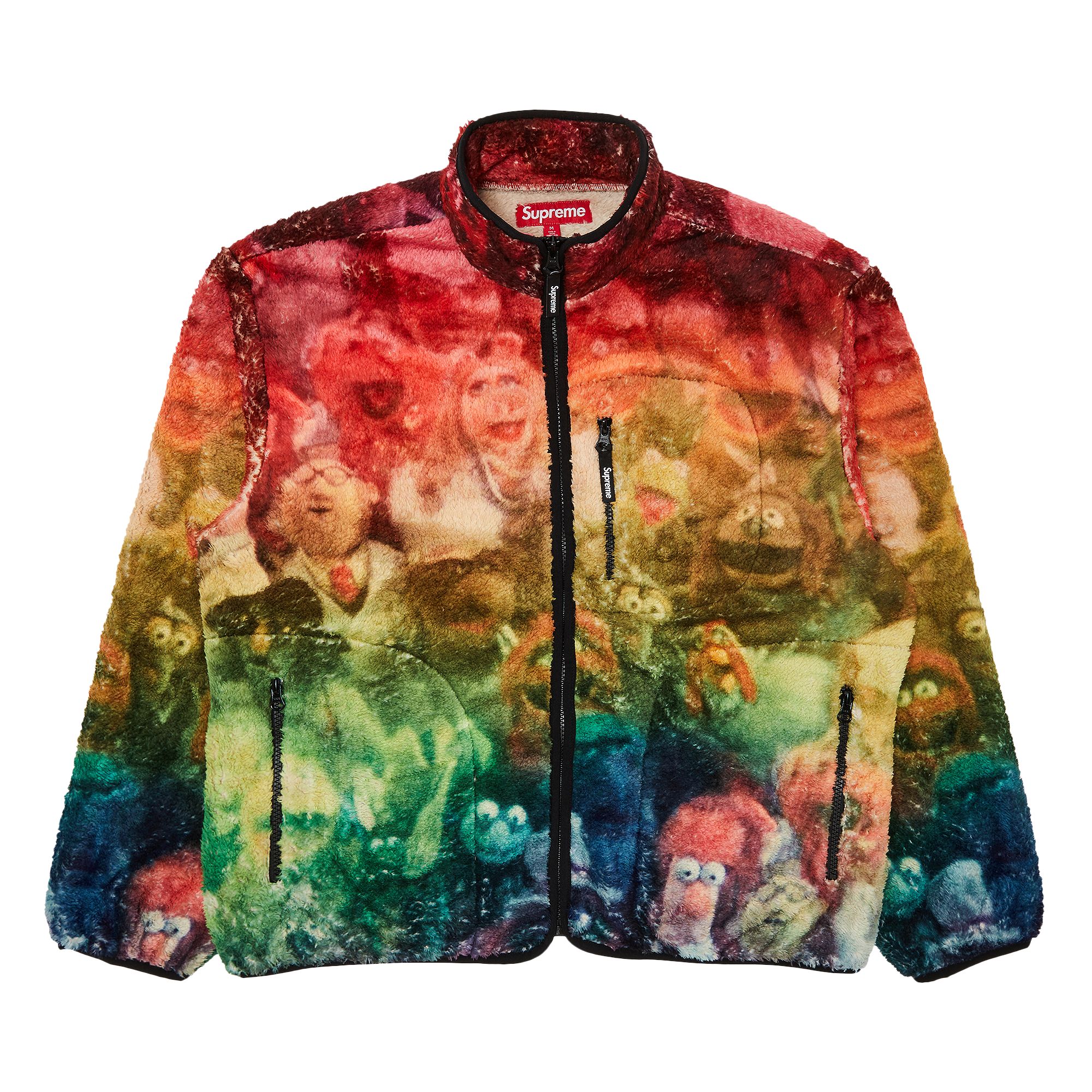 Pre-owned Supreme Muppets Fleece Jacket 'multicolor' In Multi-color