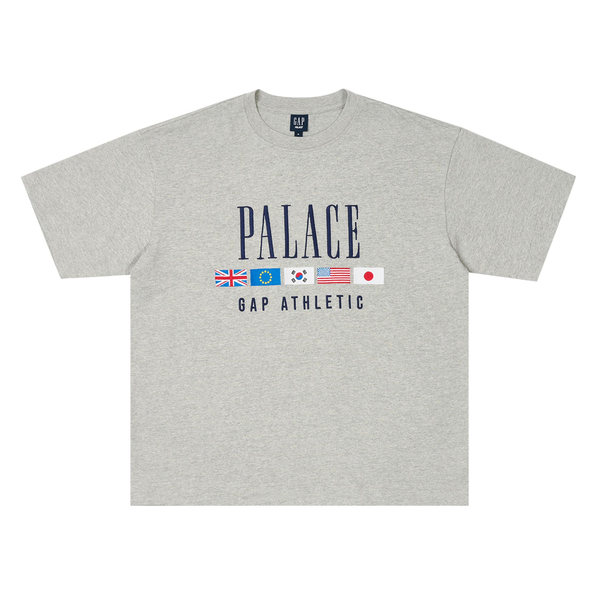 PALACE PALACE X GAP HEAVY JERSEY T-SHIRT 'GREY'