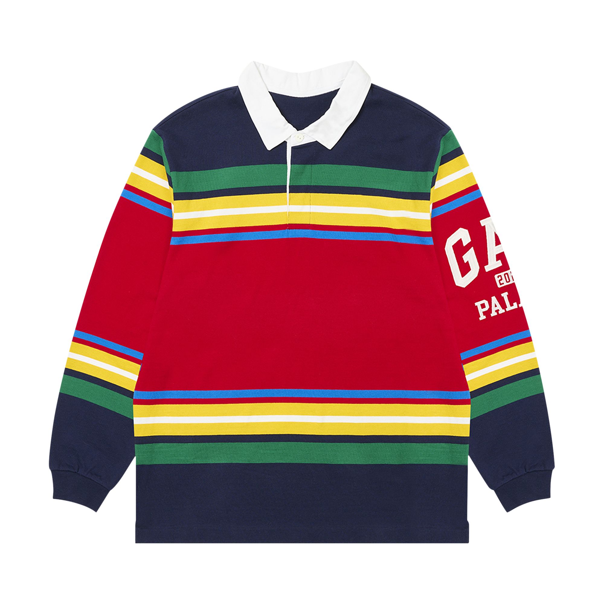 Pre-owned Palace X Gap Rugby Shirt 'multicolor' In Multi-color