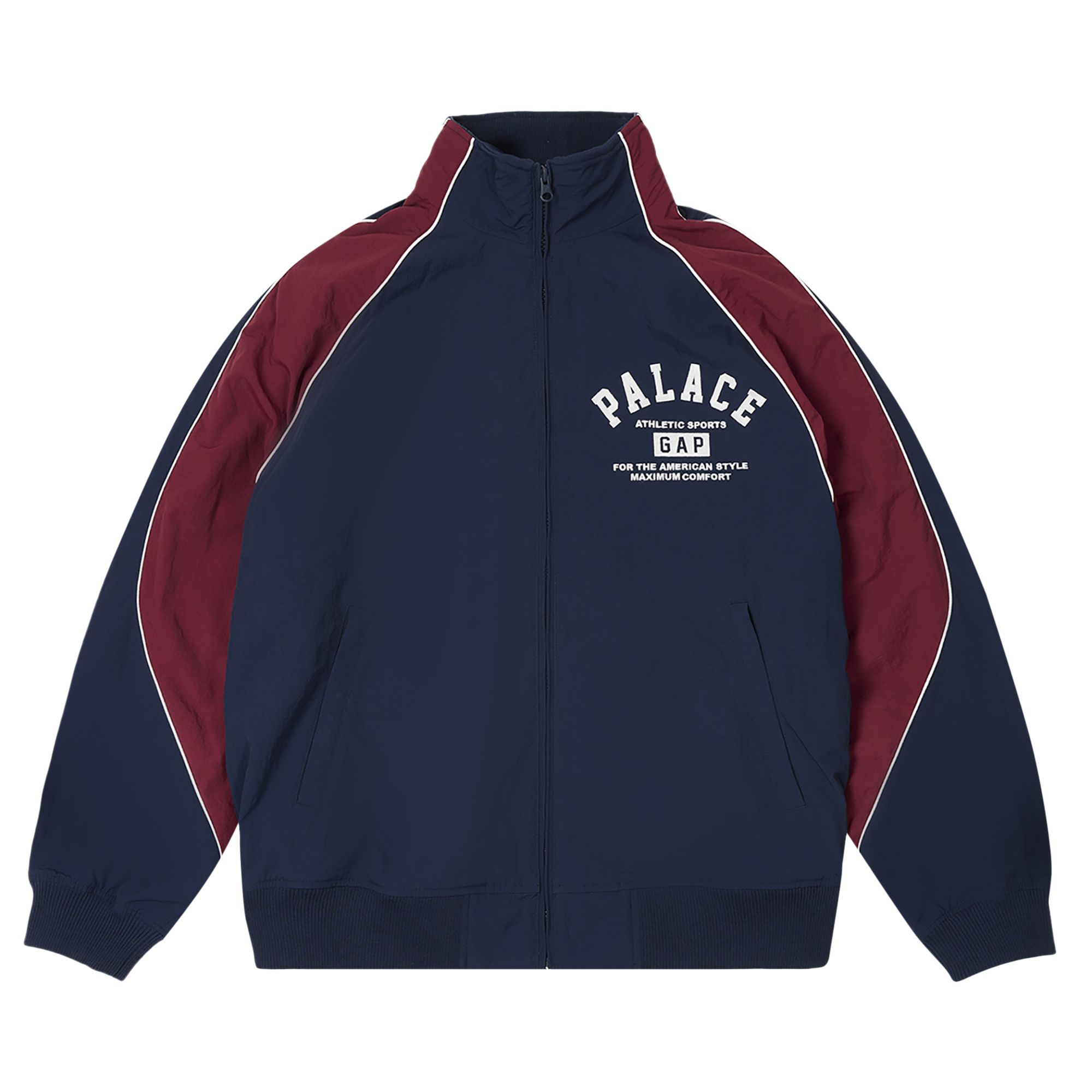 Palace x Gap Nylon Track Top 'Navy/Red' | Blue | Men's Size S