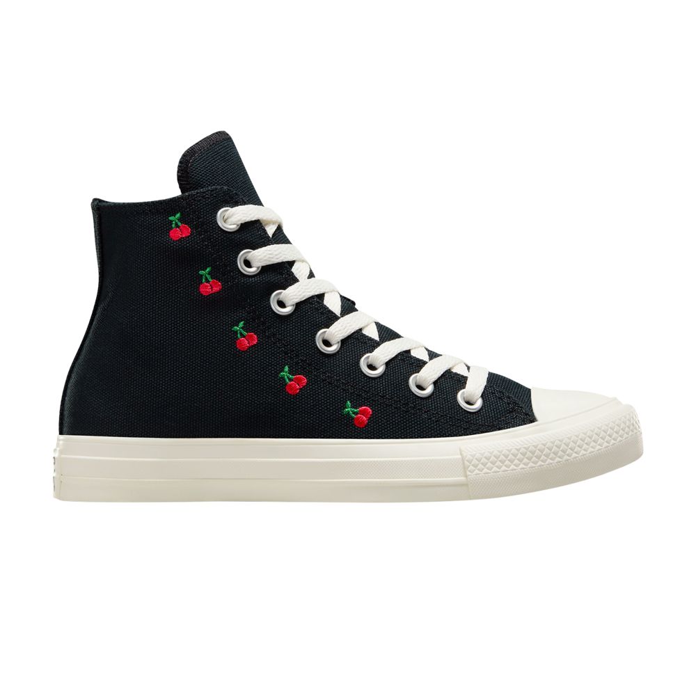 Pre-owned Converse Wmns Chuck Taylor All Star High 'cherries' In Black