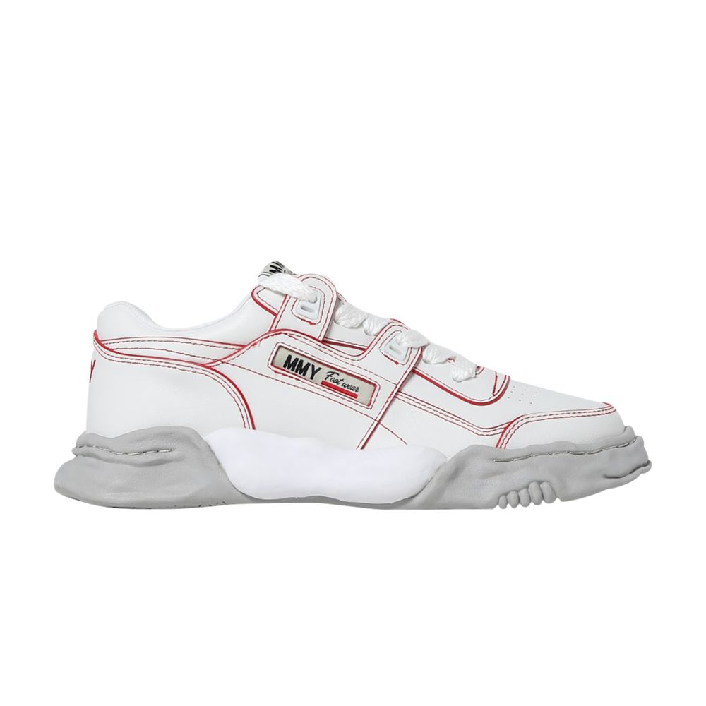 Pre-owned Miharayasuhiro Maison Mihara Yasuhiro Maison Mihara Yasuhiro Parker Og Sole Leather Low 'white Red' | Men's Size 38