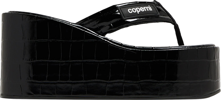 Coperni Wmns Wedge Sandal 'Crocodile - Black'