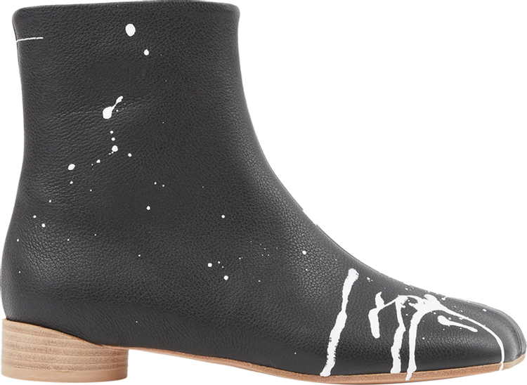 MM6 Maison Margiela Wmns Anatomic Ankle Boot 'Black Bright White'