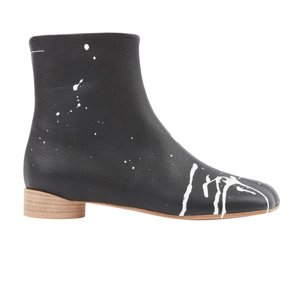 Pre-owned Mm6 Maison Margiela Wmns Anatomic Ankle Boot 'black Bright White' | Women's Size