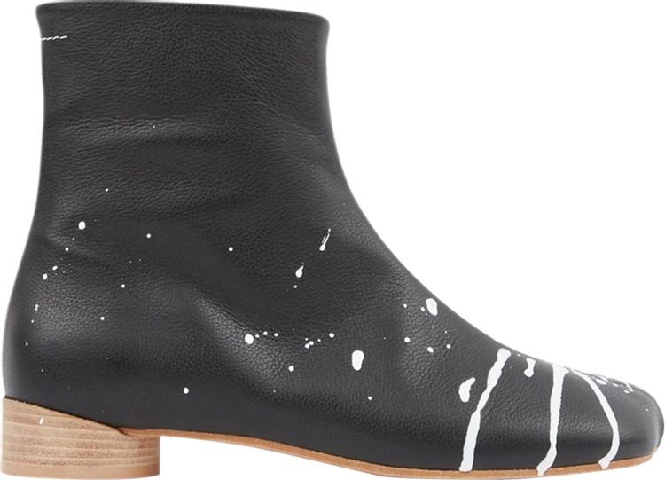 MM6 Maison Margiela Anatomic Ankle Boot 'Black Bright White'