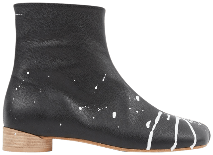 MM6 Maison Margiela Anatomic Ankle Boot 'Black Bright White'