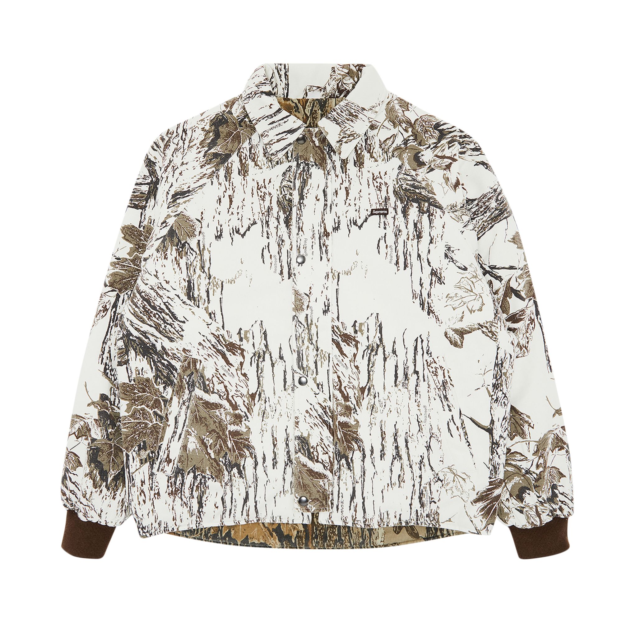 SUPREME SUPREME X REALTREE REVERSIBLE QUILTED WORK JACKET 'SNOW CAMO'