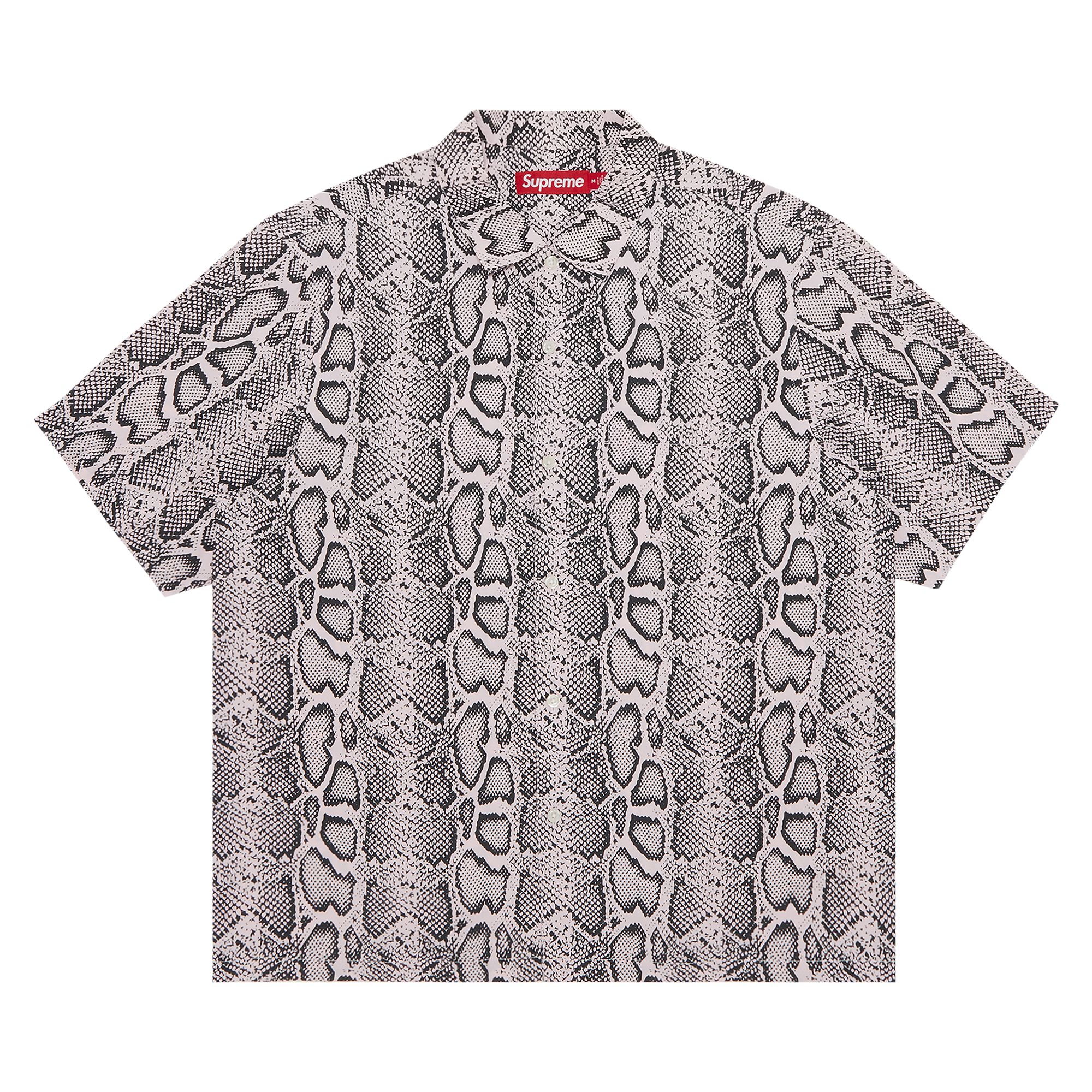SUPREME SUPREME SNAKE SHORT-SLEEVE SHIRT 'PINK'