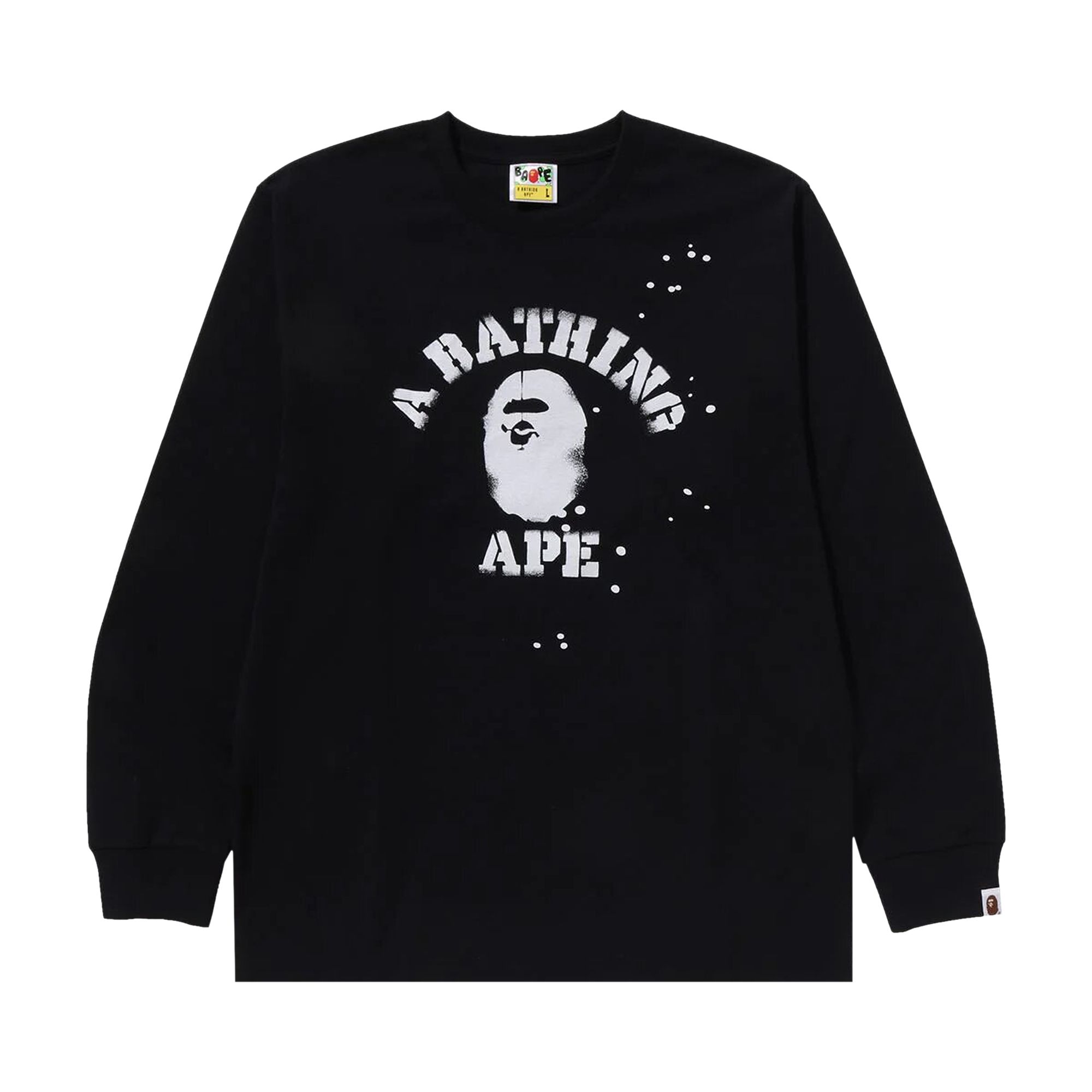 BAPE x Joshua Vibes College Long-Sleeve Tee 'Black' | Men's Size M
