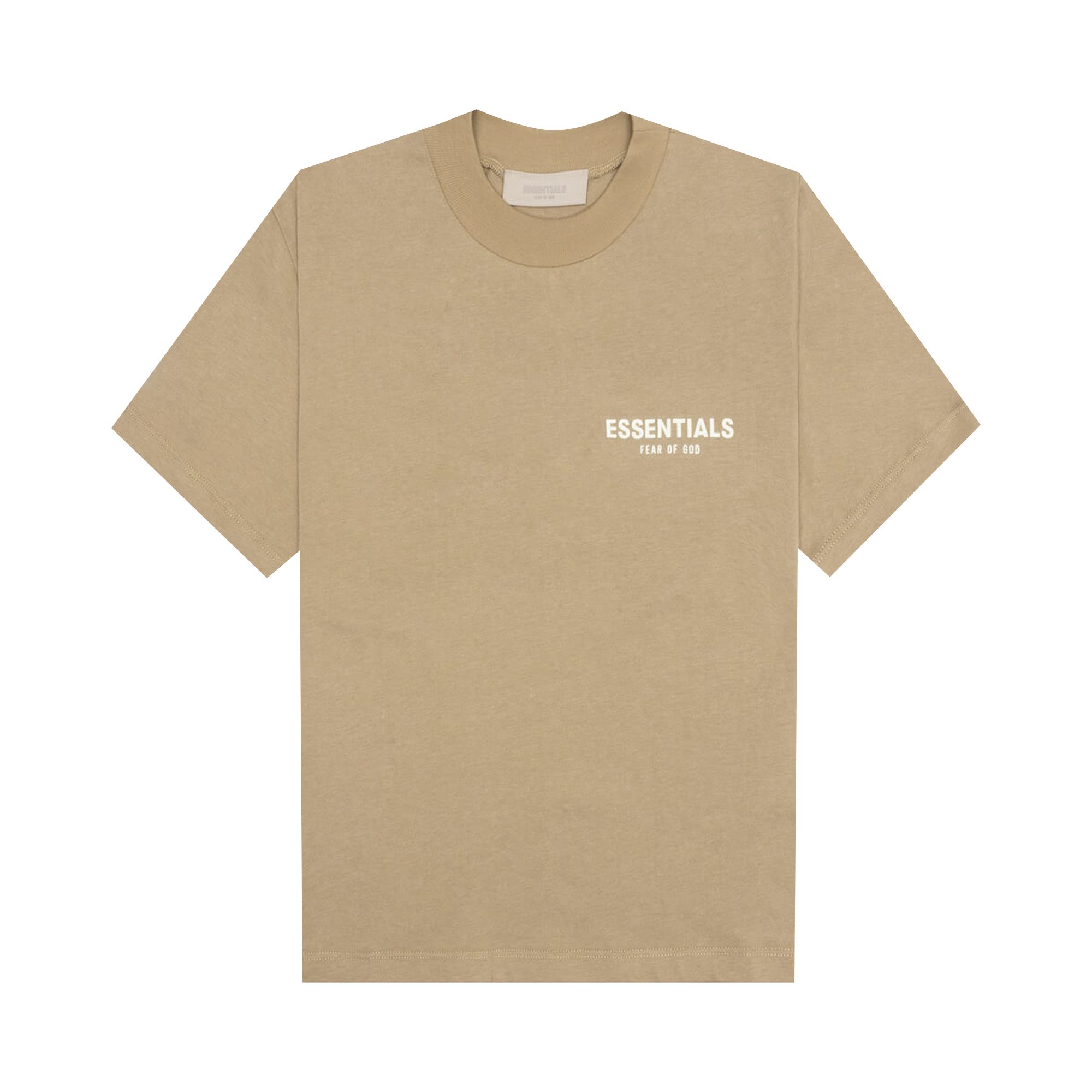 Pre-owned Essentials Fear Of God Tee 'oak' In Tan