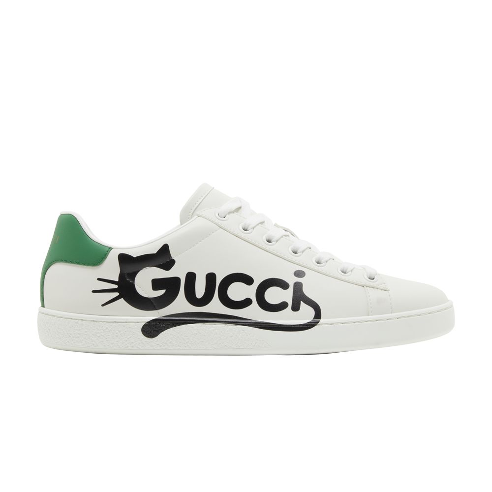Pre-owned Gucci Wmns Ace 'kitten Logo' | White | Women's Size 40