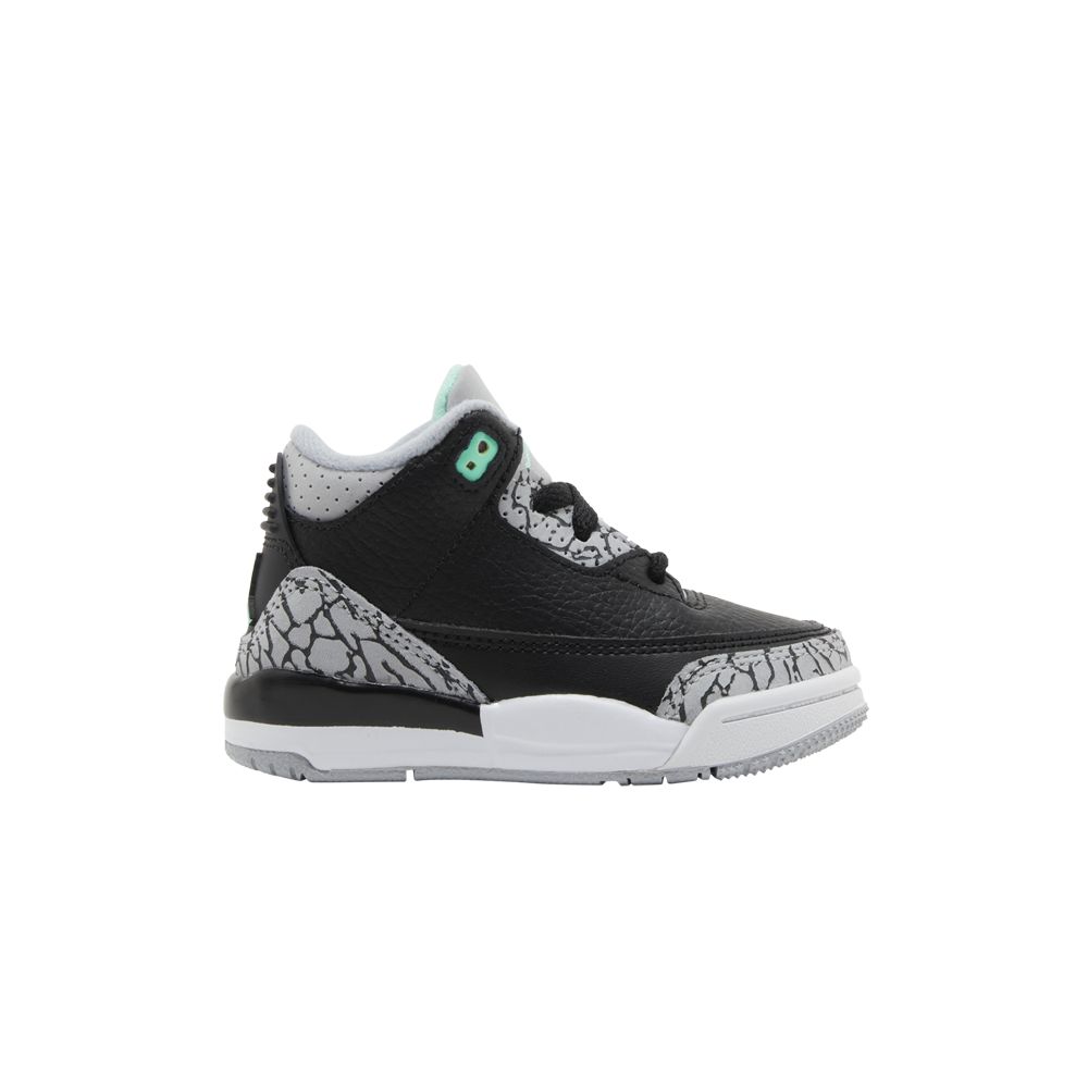 Air Jordan 3 Retro TD 'Green Glow' | Black | Infant Size 8
