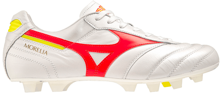 Mizuno Morelia 2 Made in Japan White Fiery Coral