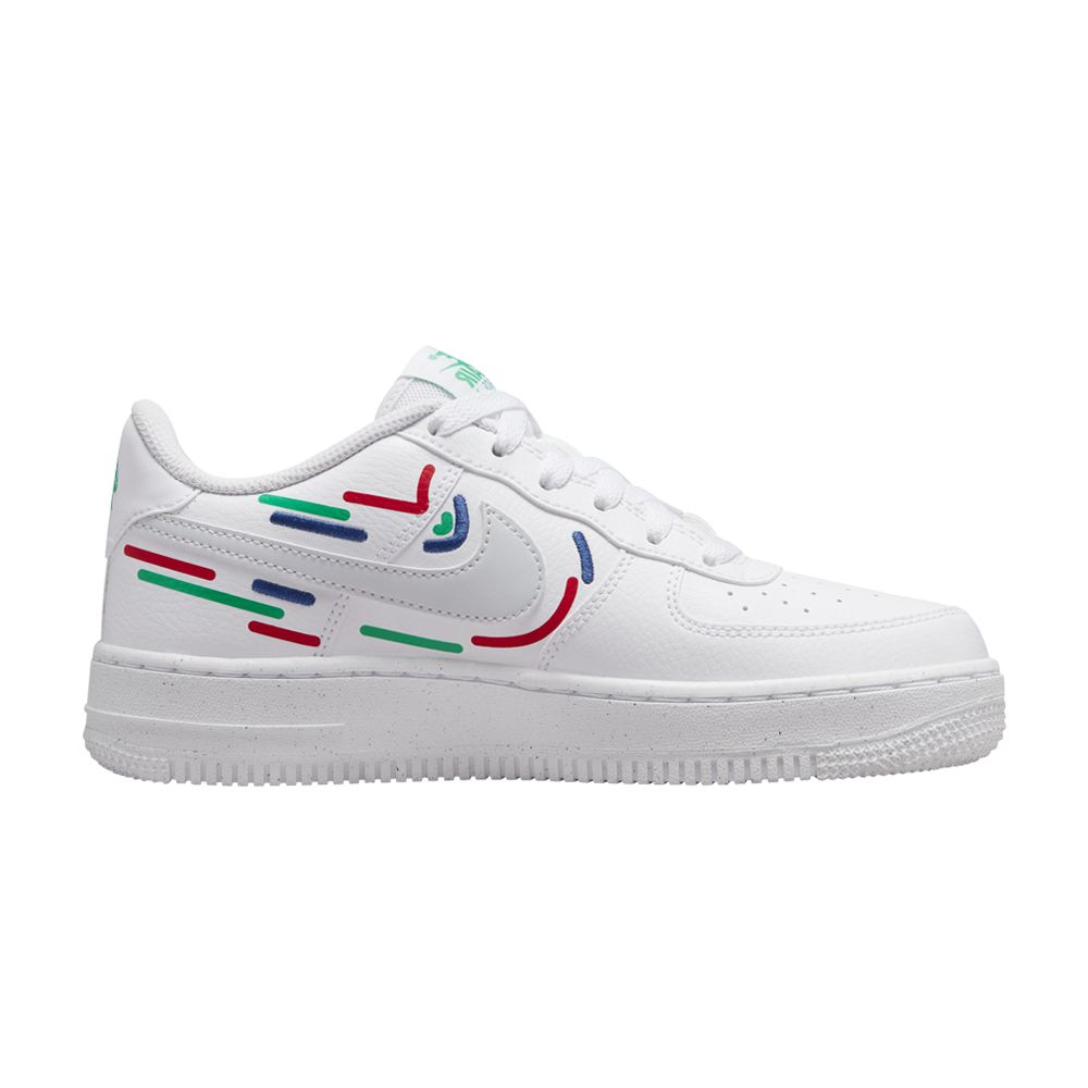 Pre-owned Nike Air Force 1 Impact Next Nature Low Gs 'marker' | White | Kid's Size 6.5