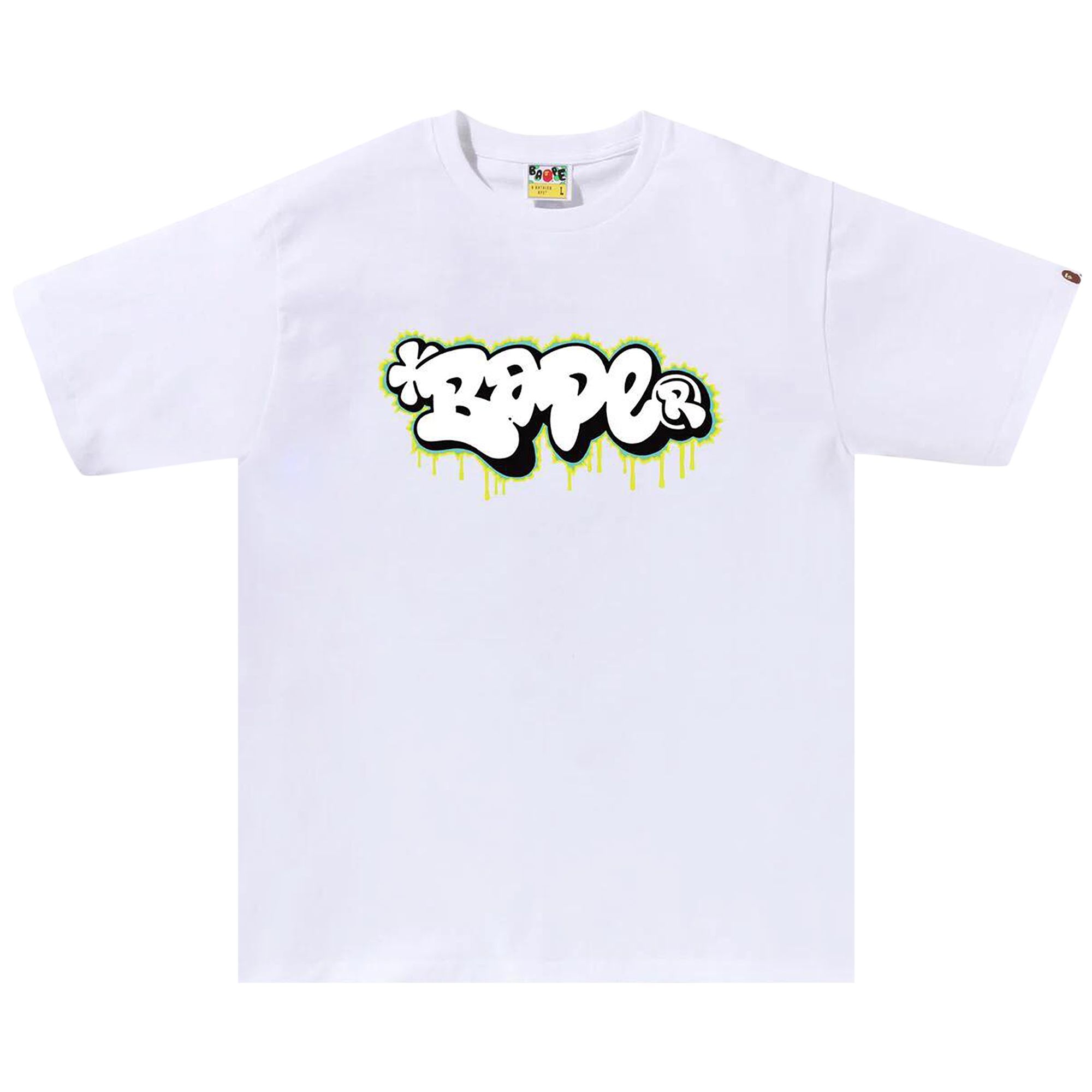 BAPE Graffiti Logo Tee 'White' | Men's Size M