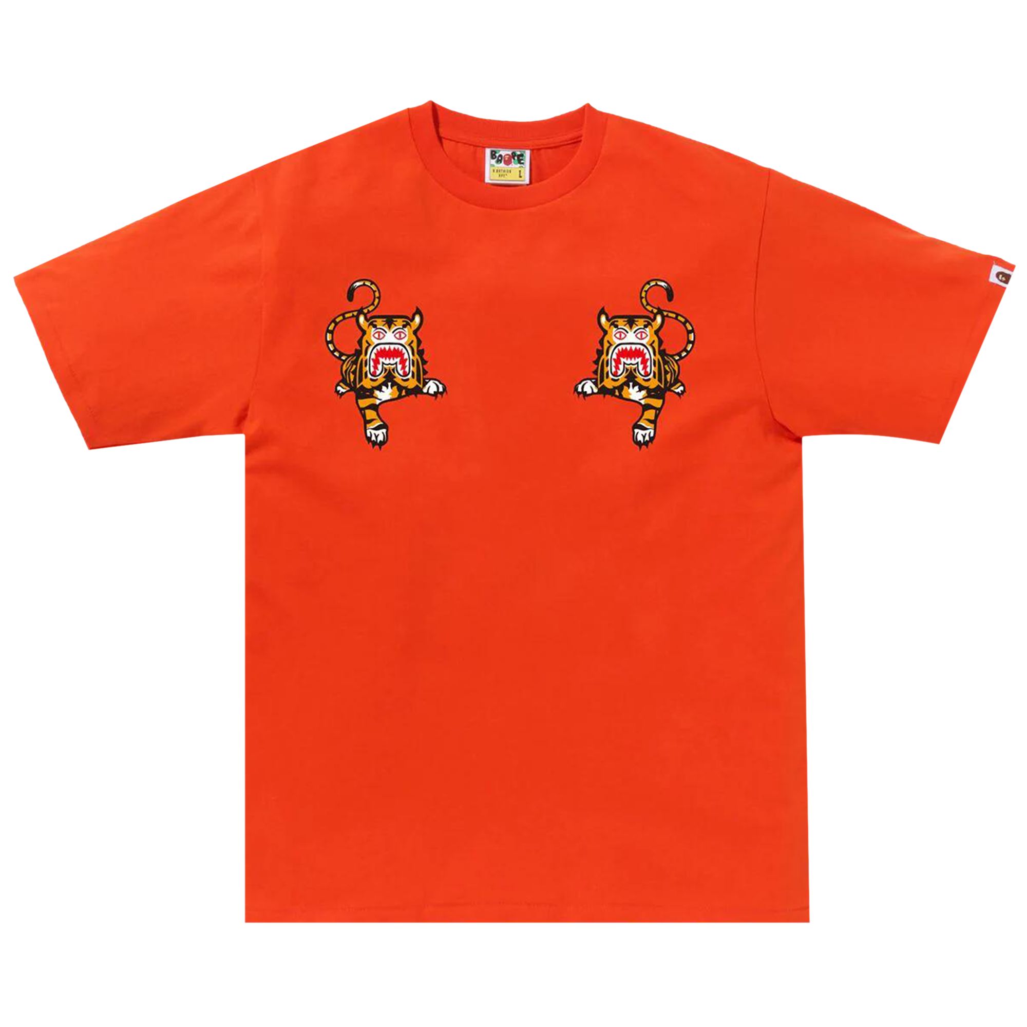 Pre-owned Bape Tiger Tee 'orange' | Men's Size S