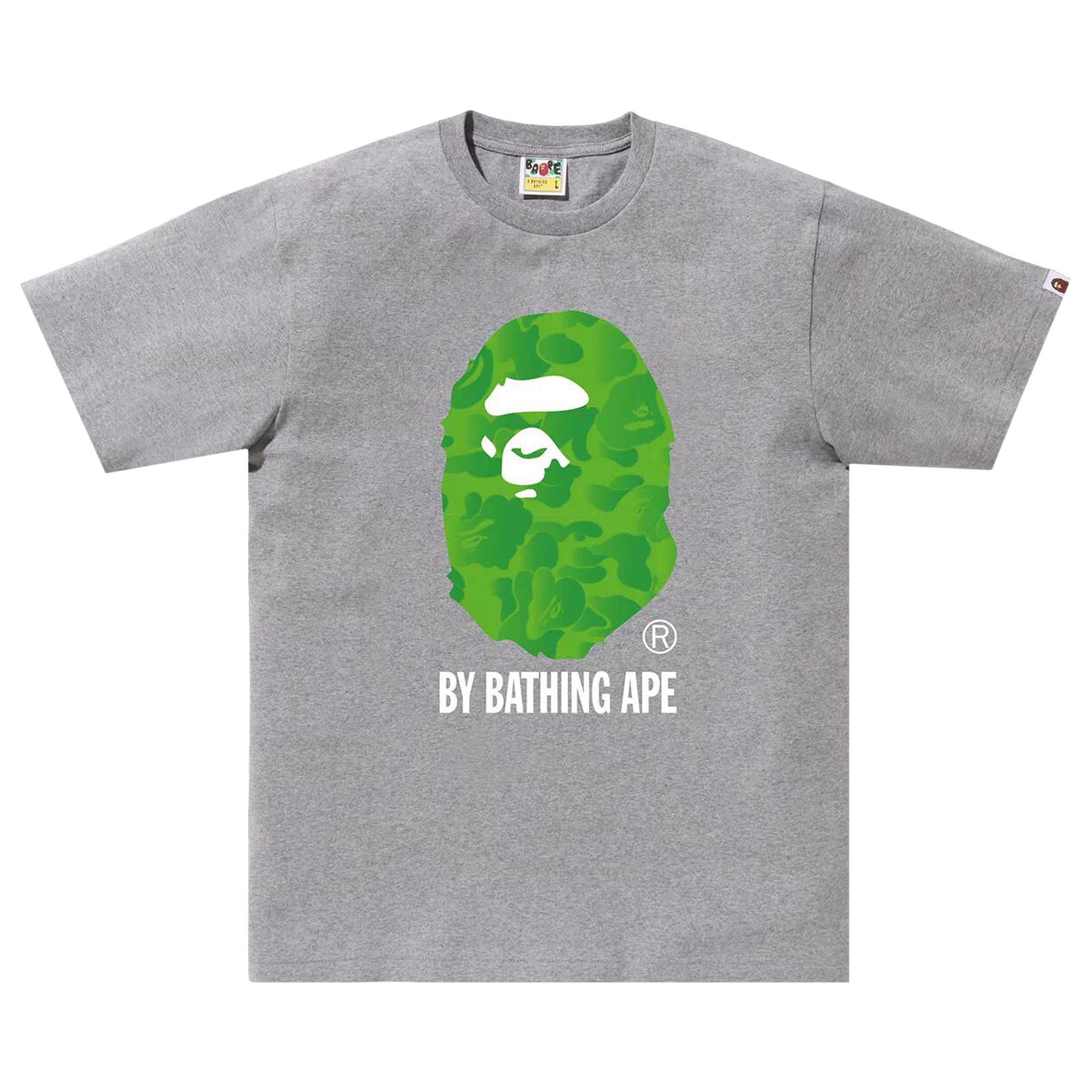 BAPE BAPE INK CAMO APE HEAD TEE 'GREY'