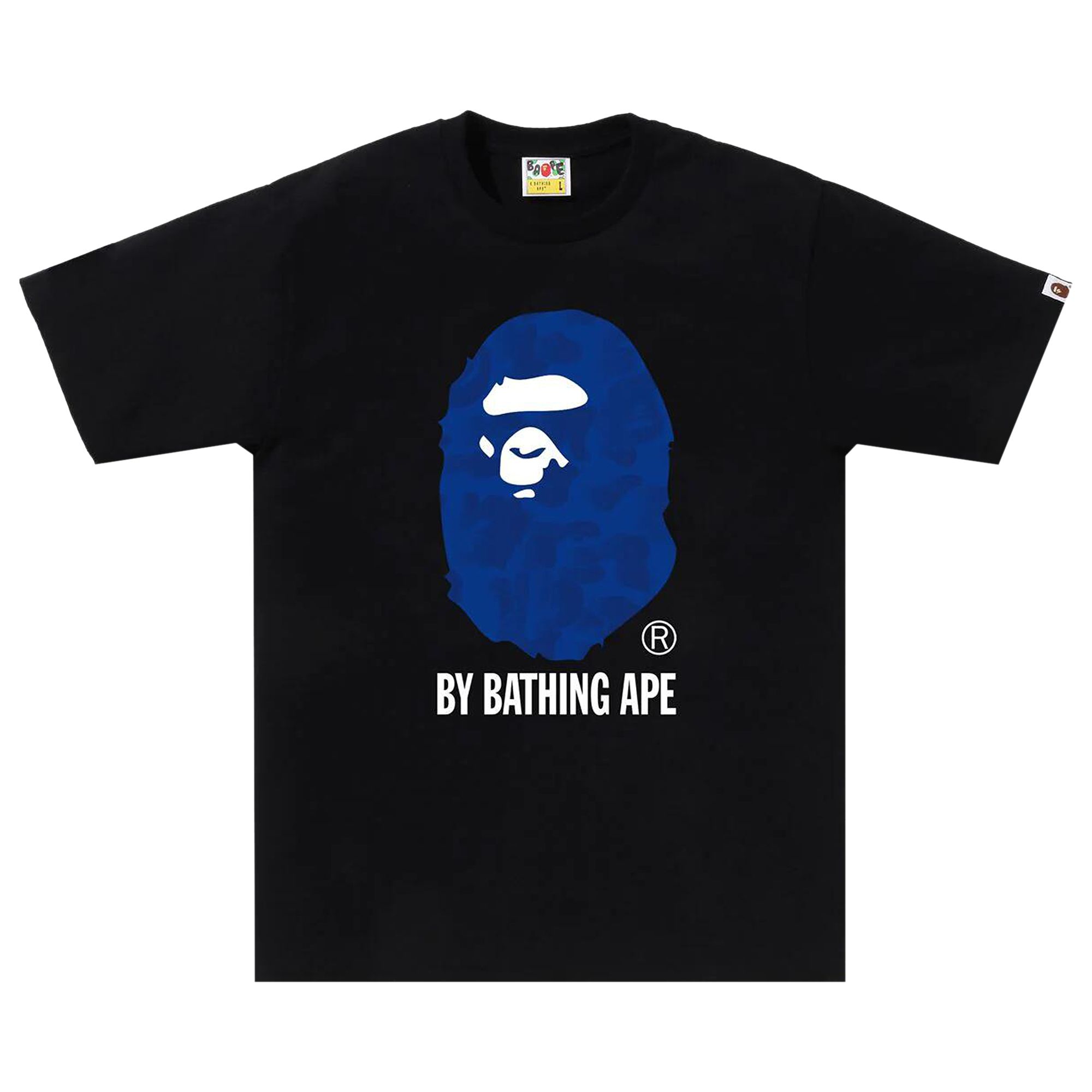 BAPE BAPE INK CAMO APE HEAD TEE 'BLACK'