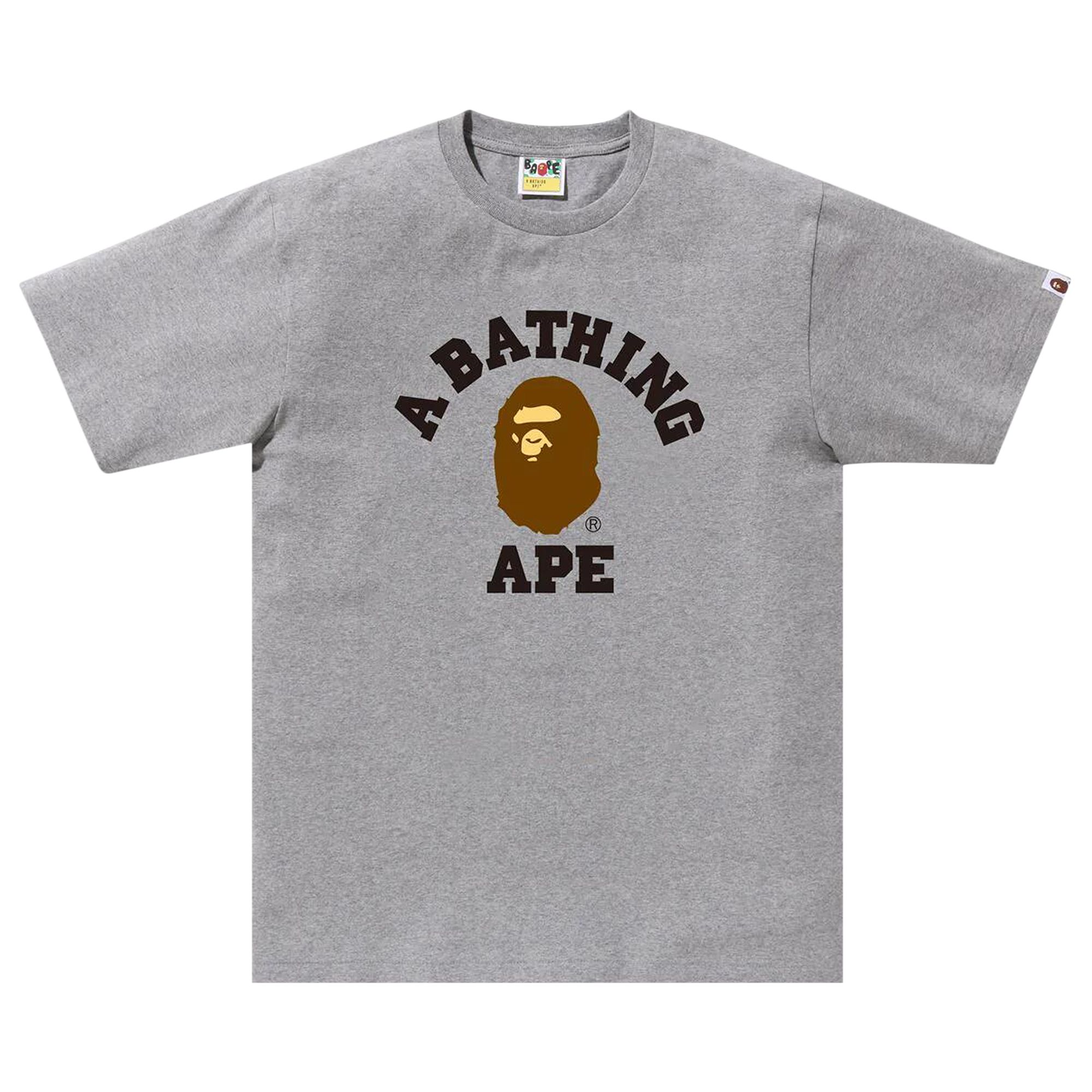 Pre-owned Bape College Tee 'grey'
