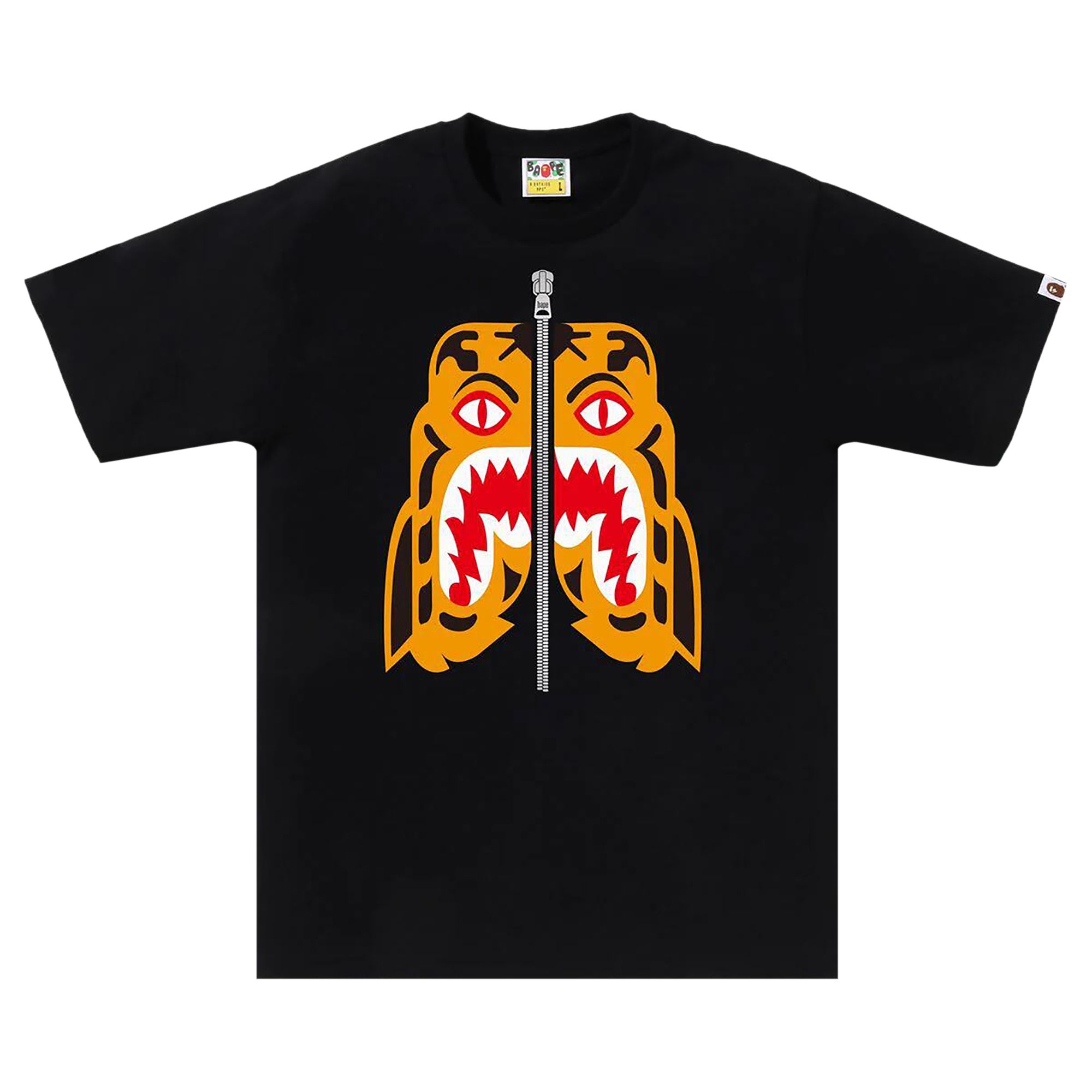 Pre-owned Bape Tiger Tee 'black' | Men's Size L
