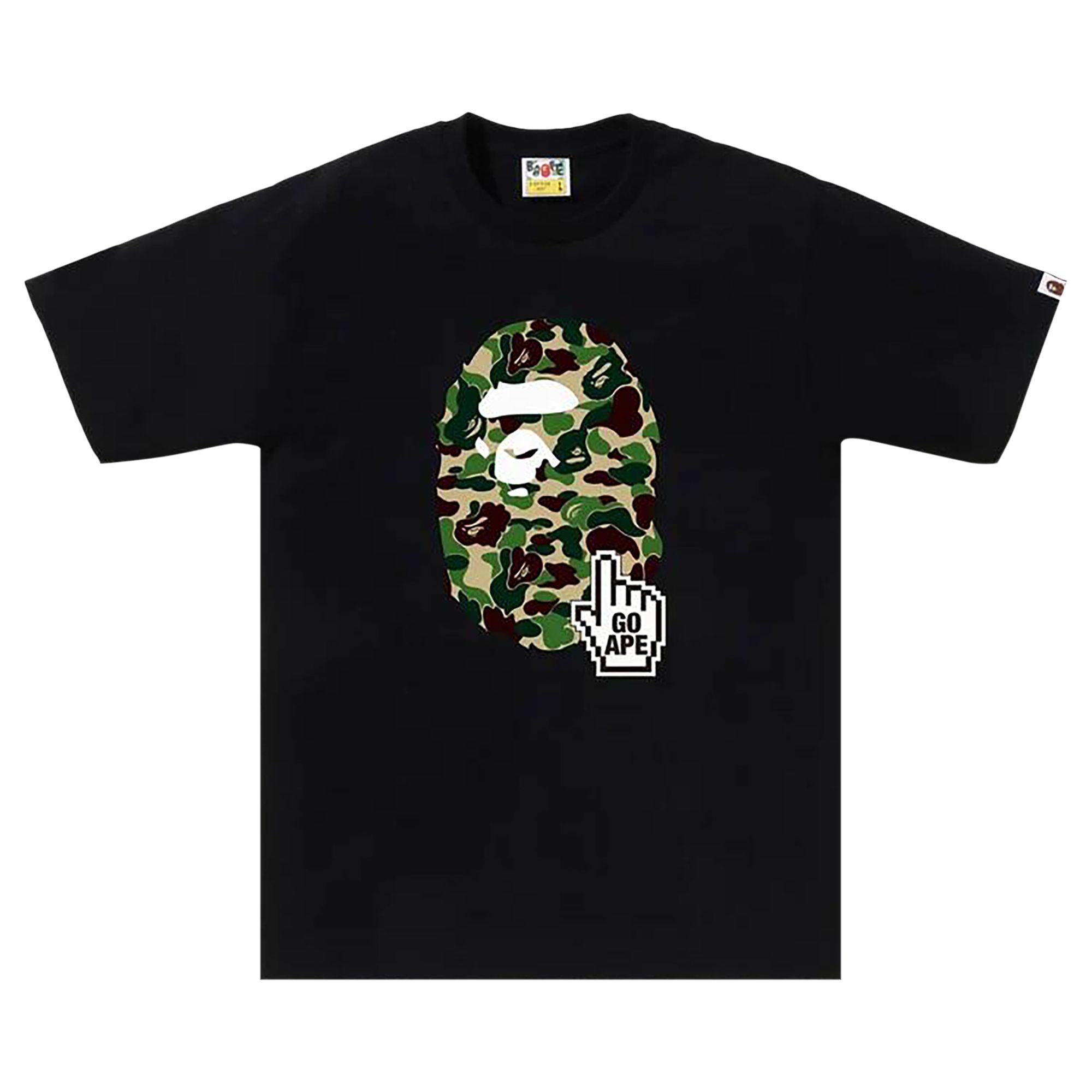Pre-owned Bape Abc Camo Tee (online Exclusive) 'black/green' | Men's Size M