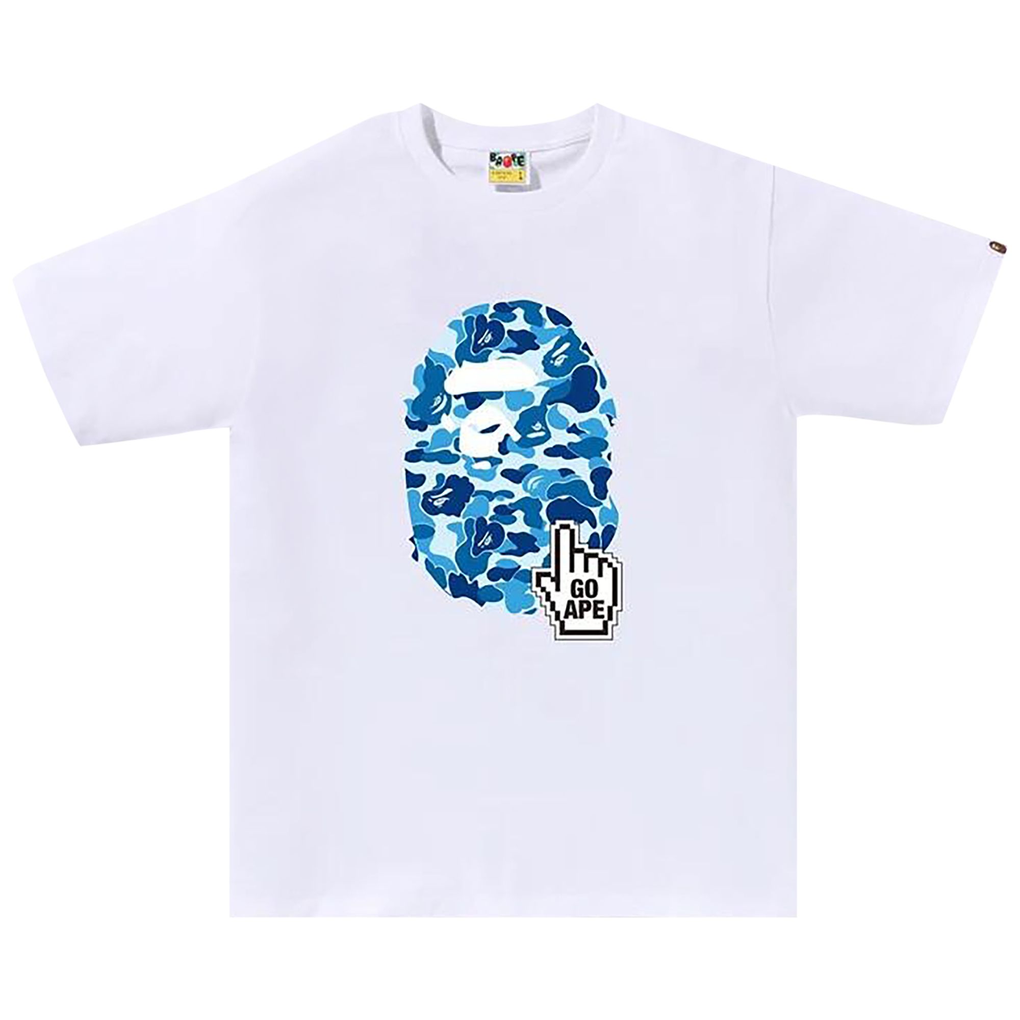 BAPE BAPE ABC CAMO TEE (ONLINE EXCLUSIVE) 'WHITE/BLUE'