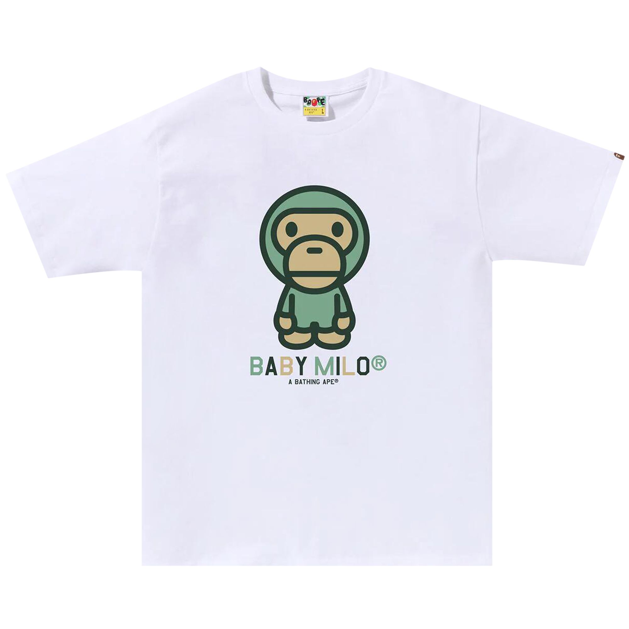 BAPE BAPE COLORS BABY MILO TEE 'WHITE'