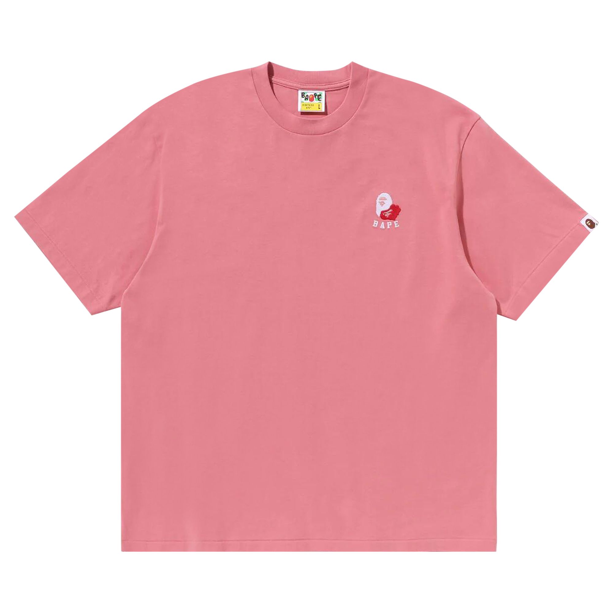 BAPE BAPE APE HEAD 2 POINT RELAXED FIT TEE 'PINK'