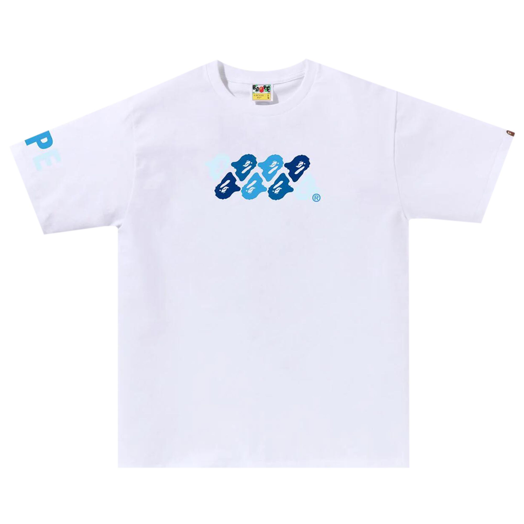 BAPE ABC Camo Tee 'White/Blue' | Men's Size 2XL