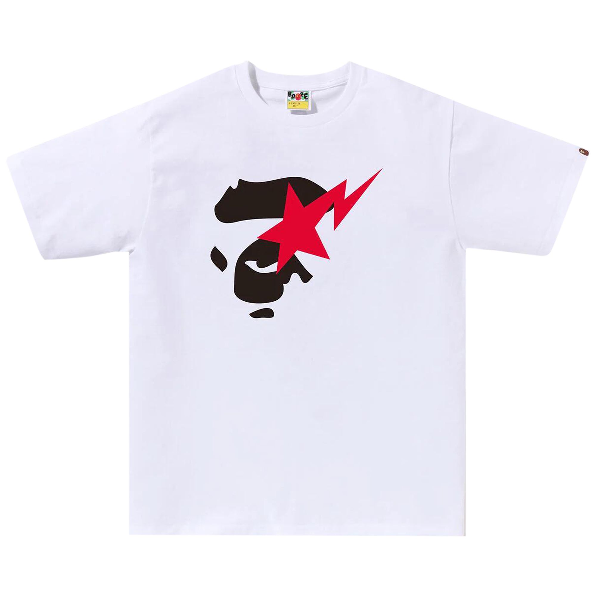 Pre-owned Bape Ape Face Sta Tee 'white' | Men's Size Xxl