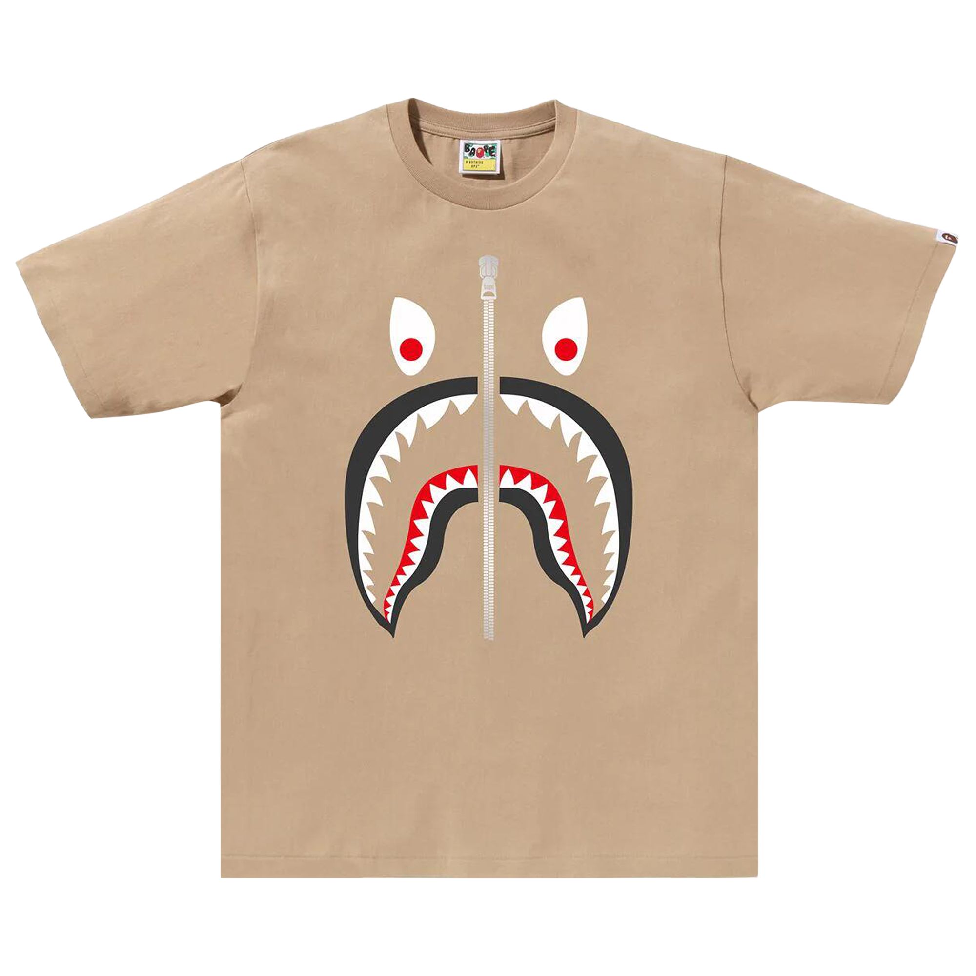 BAPE BAPE MAD SHARK TEE 'BEIGE'