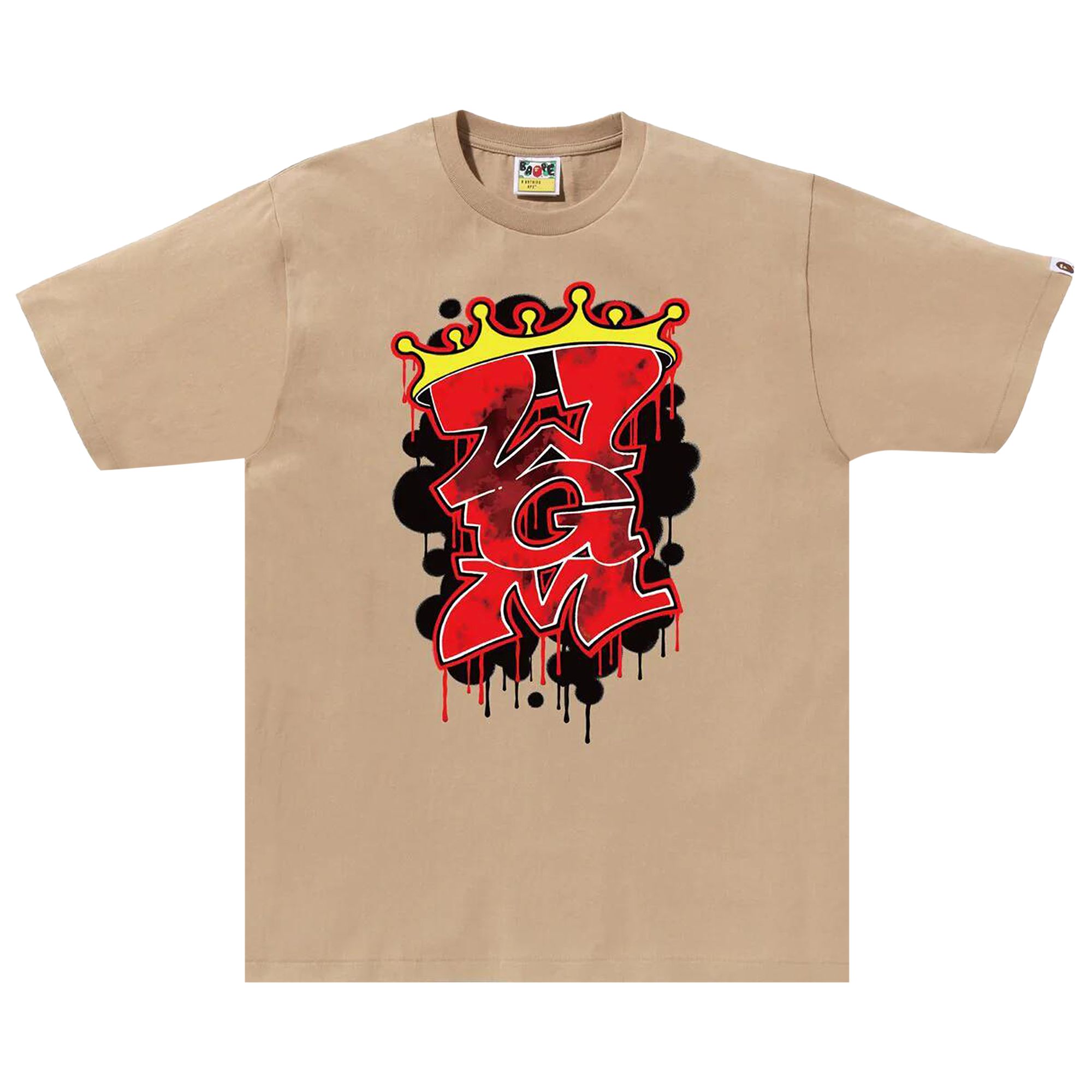 BAPE BAPE GRAFFITI WGM TEE 'BEIGE'