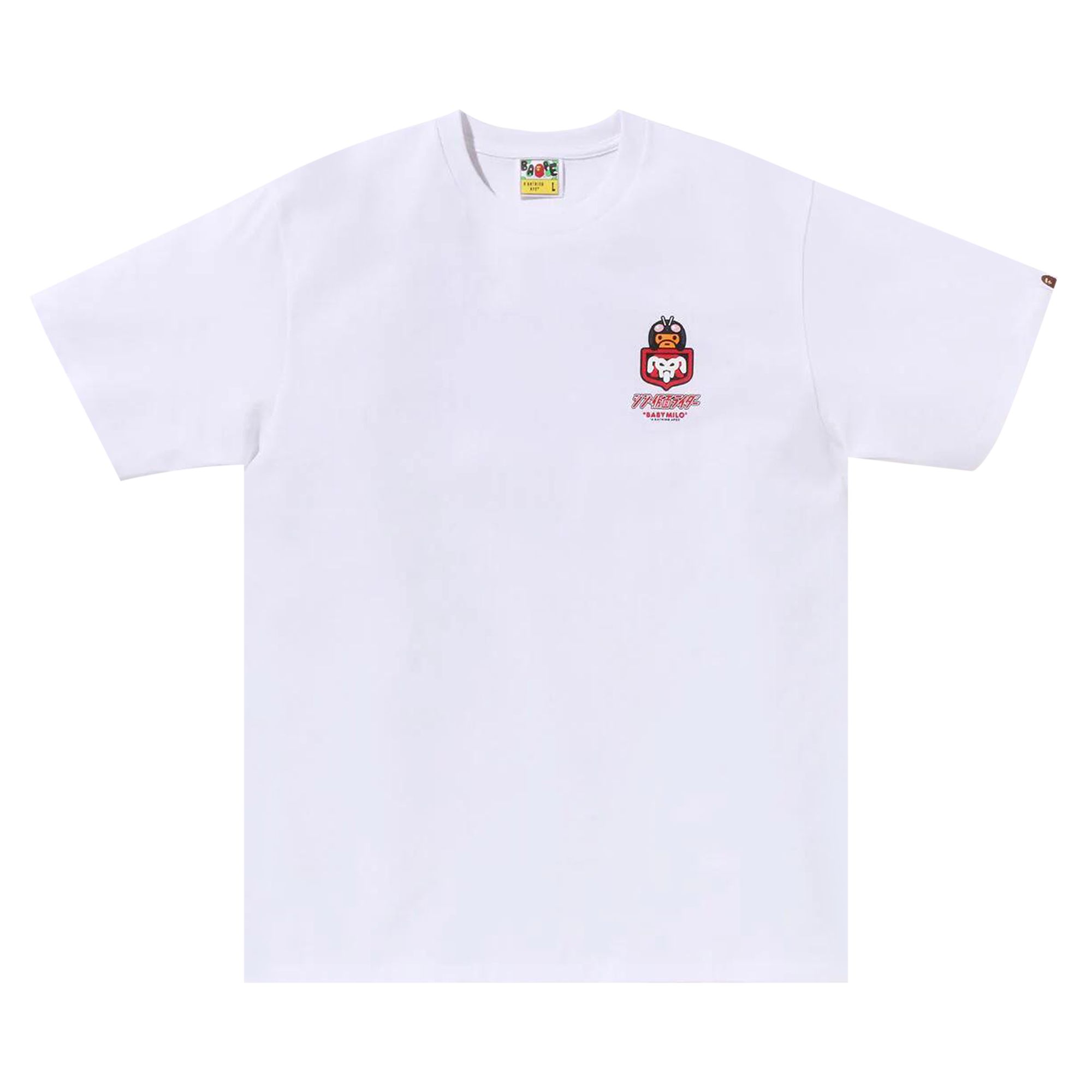 BAPE x Shin Kamen Rider #1 Baby Milo Tee 'White' | Men's Size L