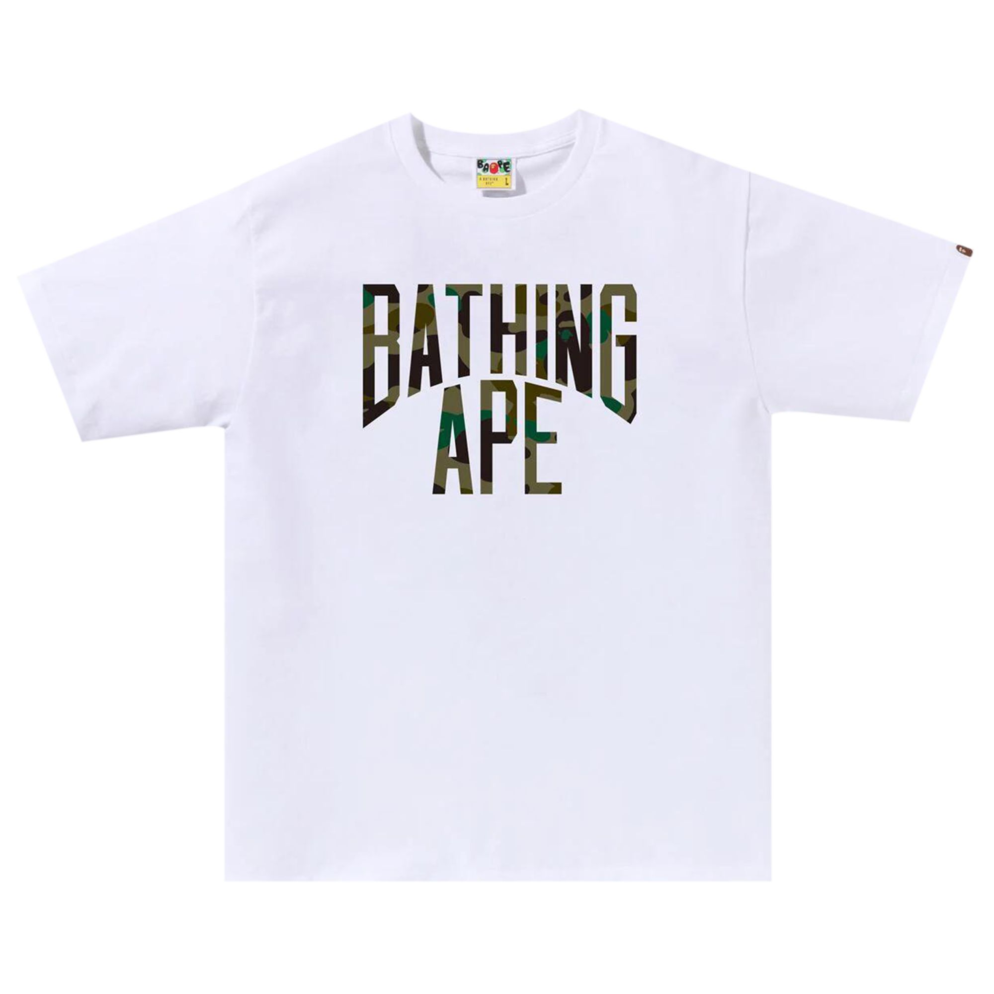 BAPE BAPE 1ST CAMO NYC LOGO TEE 'WHITE/GREEN'