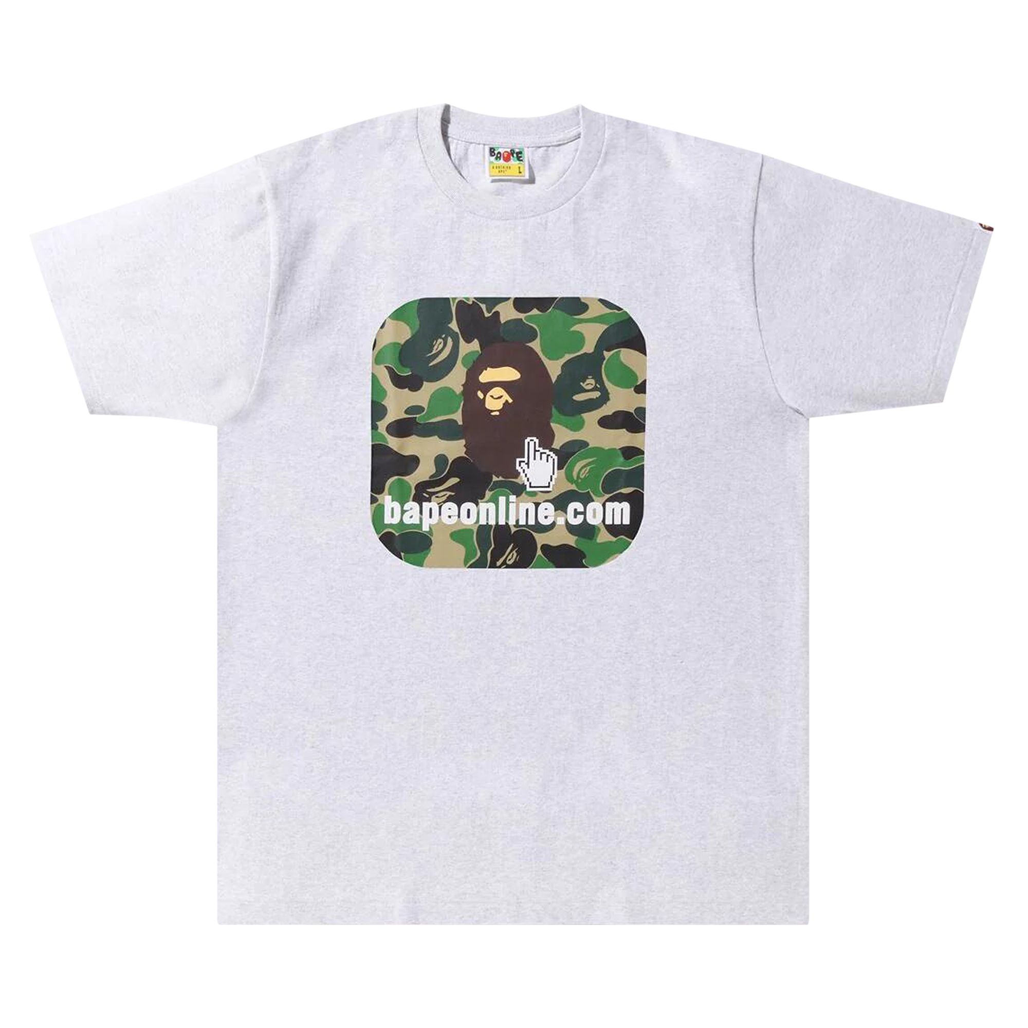Pre-owned Bape Abc Camo Tee (online Exclusive) 'grey' | Men's Size L In Gray