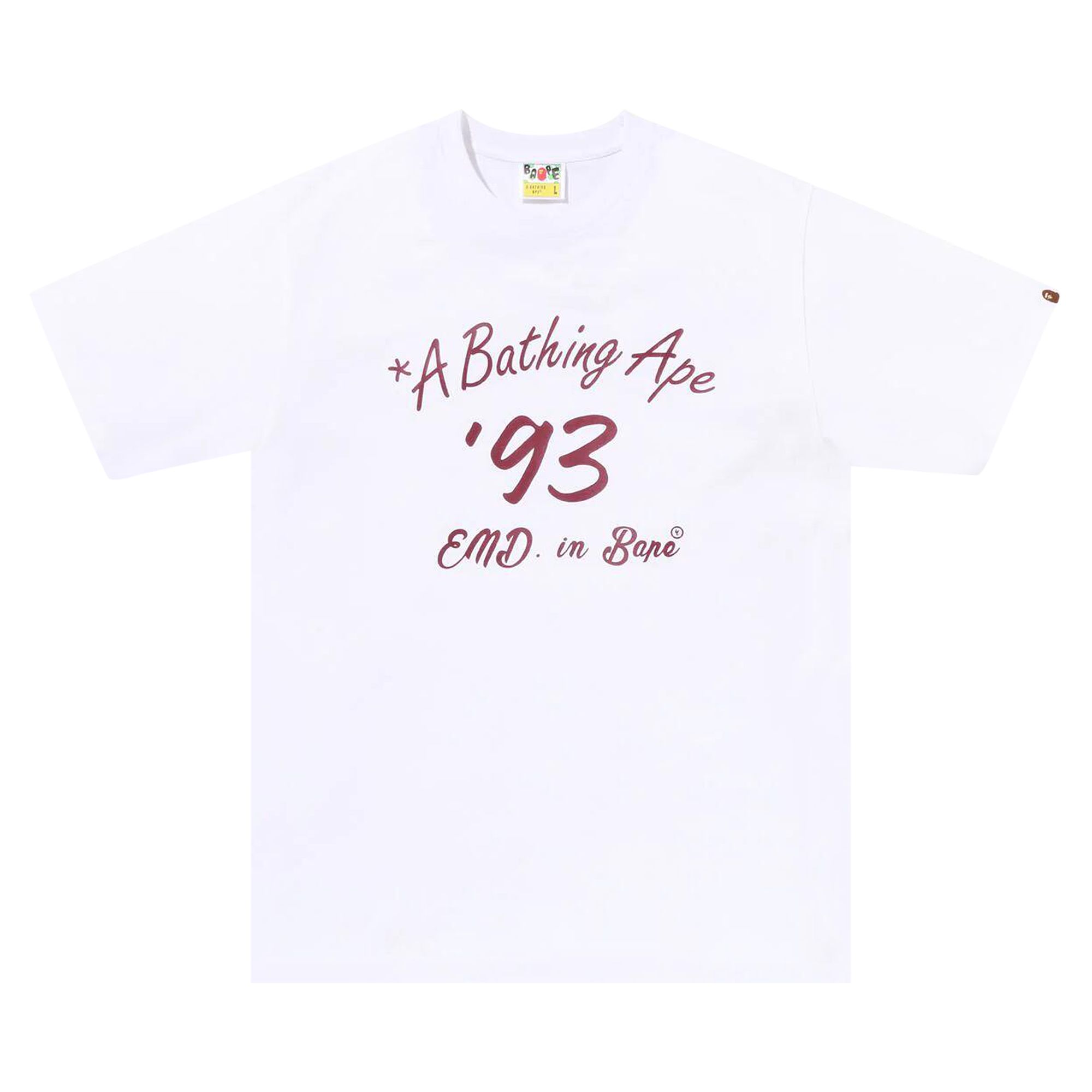 BAPE BAPE X END. BOWLING TEE #2 'WHITE'