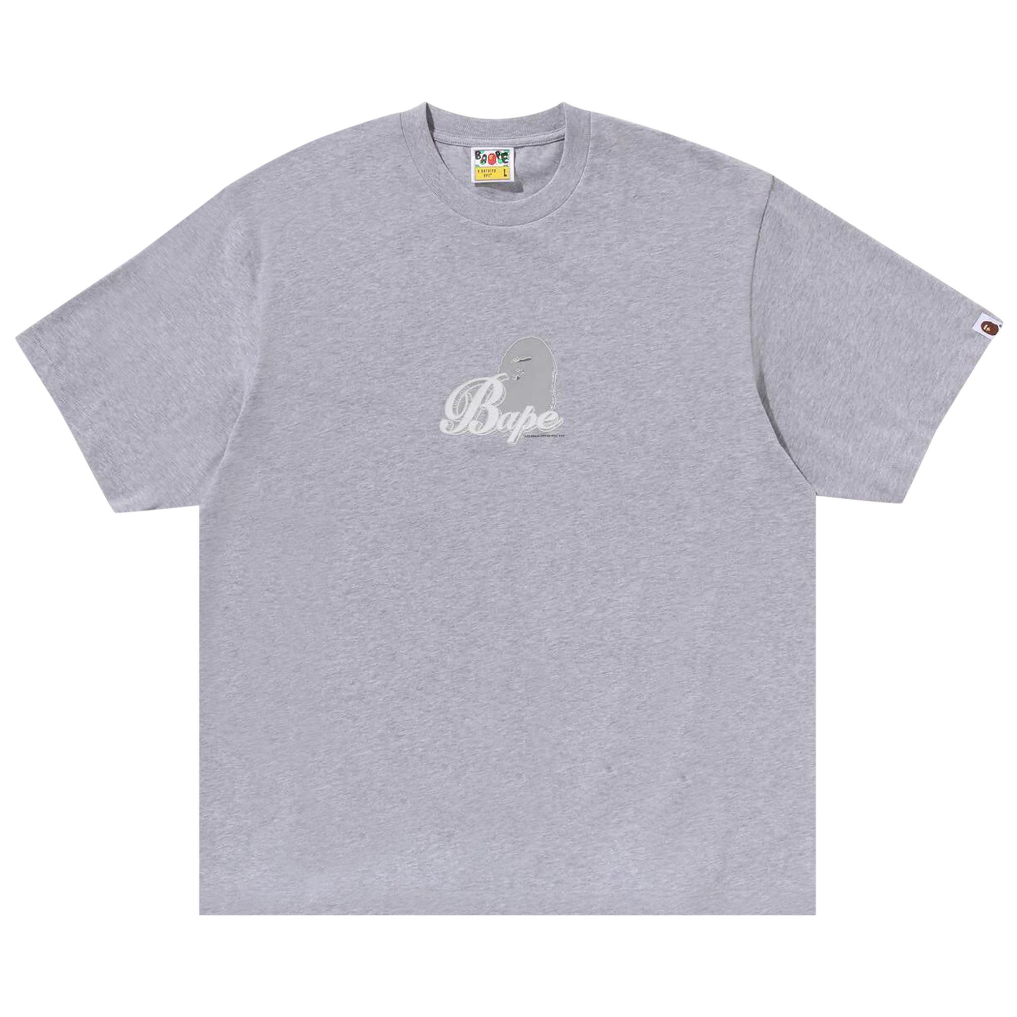 BAPE BAPE 3D ART APE HEAD TEE 'GREY'