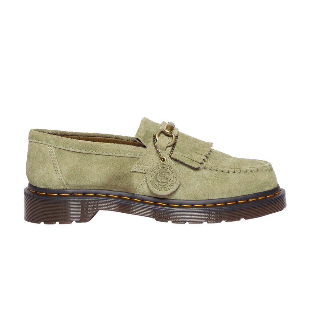 Pre-owned Dr. Martens Adrian Snaffle Desert Oasis Suede Loafers 'pale Olive' In Green