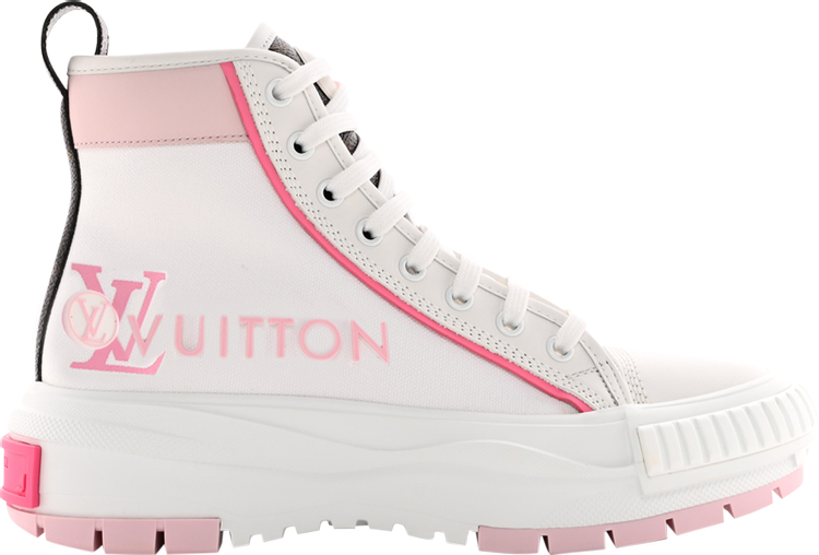 Louis Vuitton Squad Sneaker Boot 'White Pink'