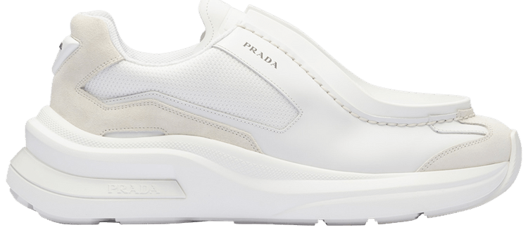 Buy Prada Systeme Brushed Leather Sneaker 'White' - 2EG424 Buy Prada Systeme Brushed Leather Sneaker 'White' - 2EG424